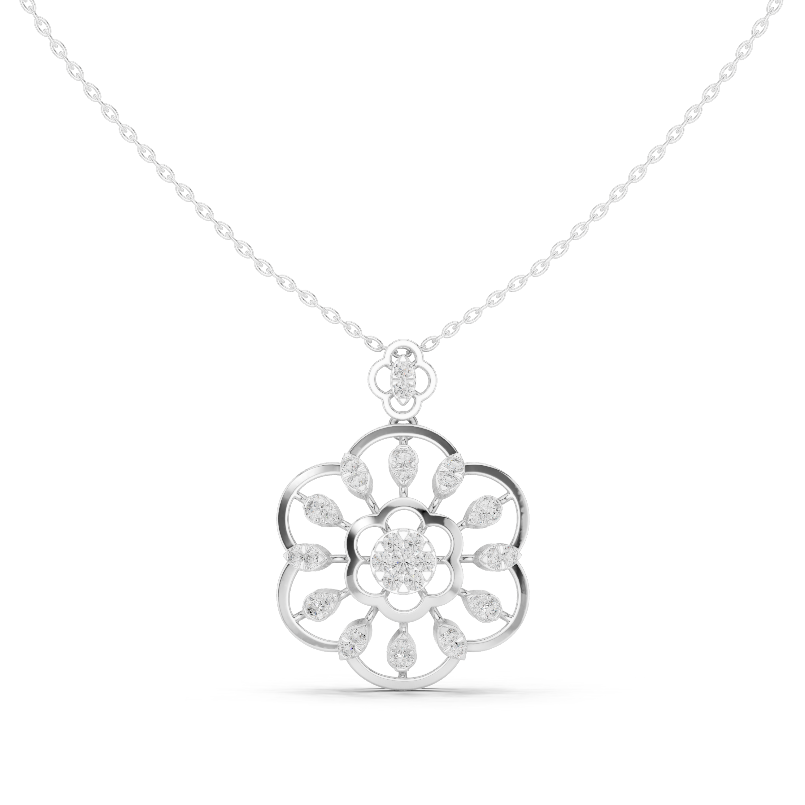 Imperial Blossom Diamond Pendant