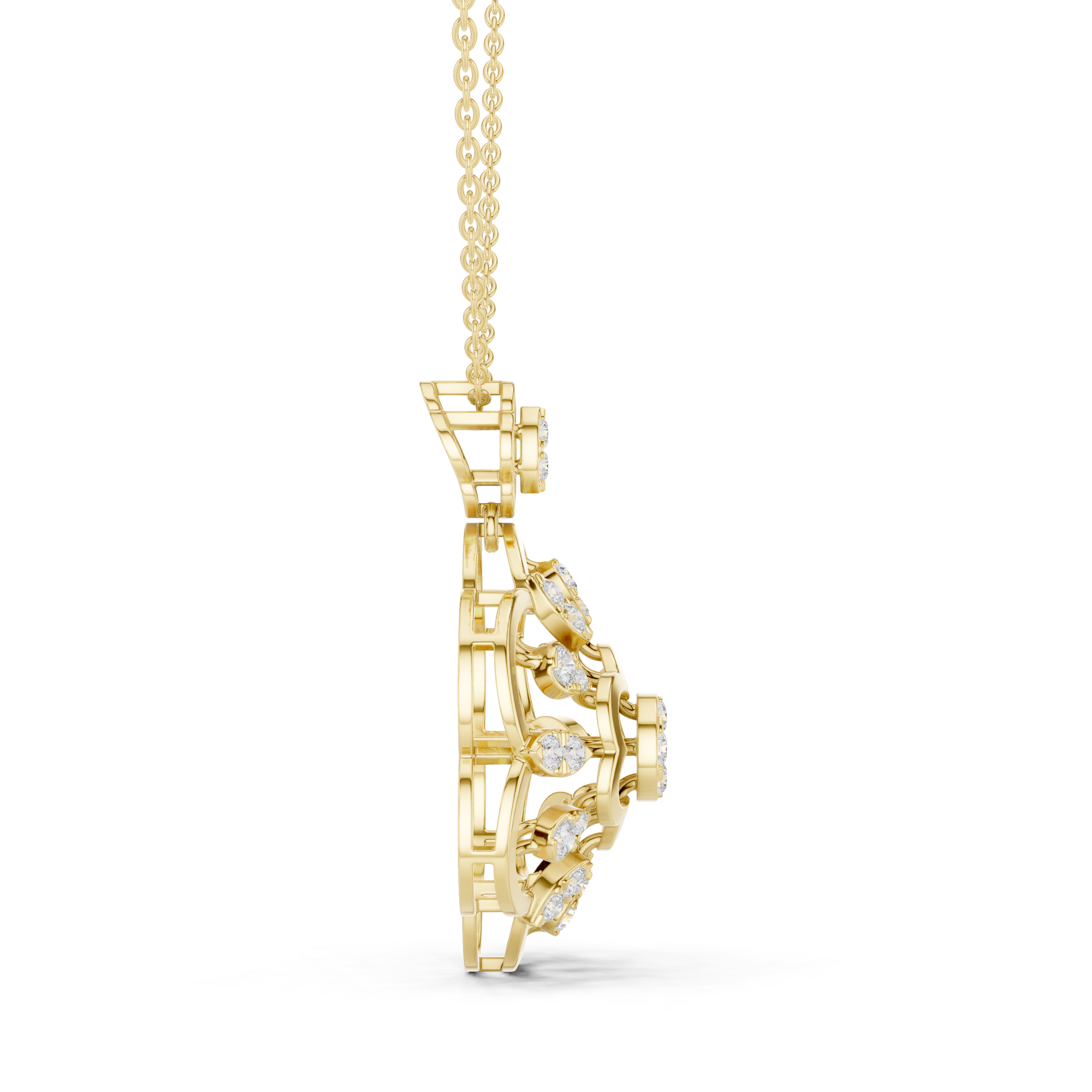 Imperial Blossom Diamond Pendant