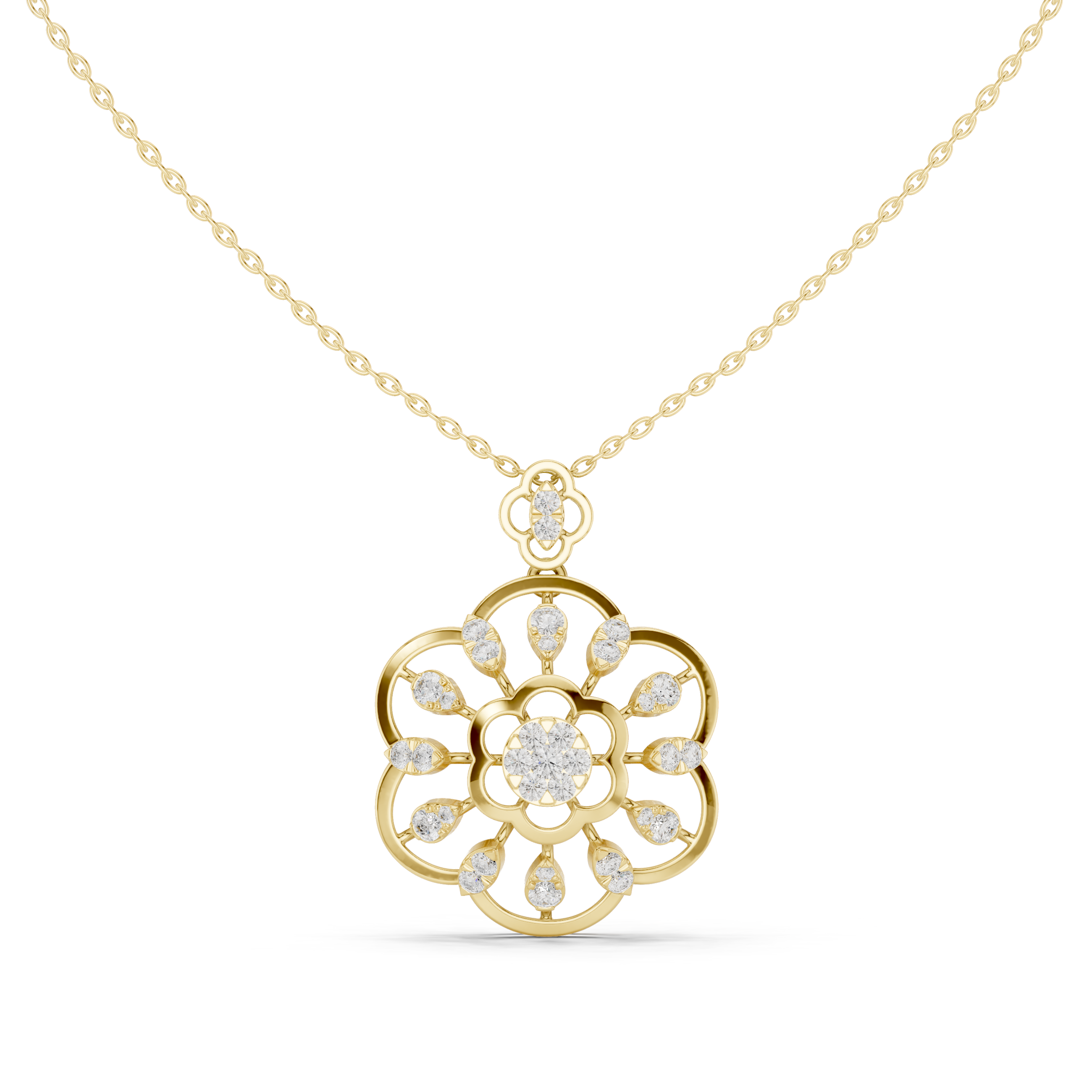 Imperial Blossom Diamond Pendant