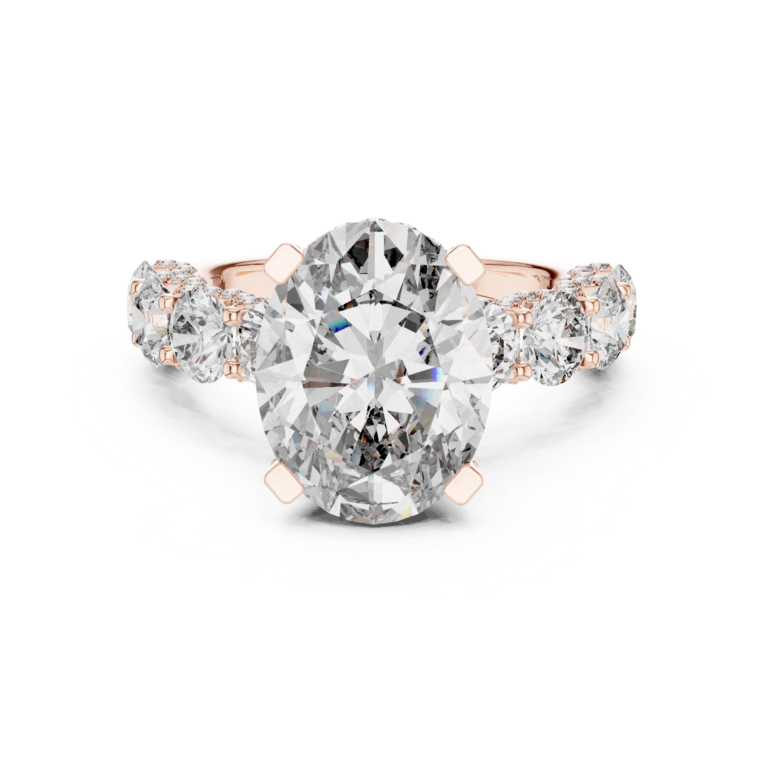 Luxury Oval Diamond Halo Ring
