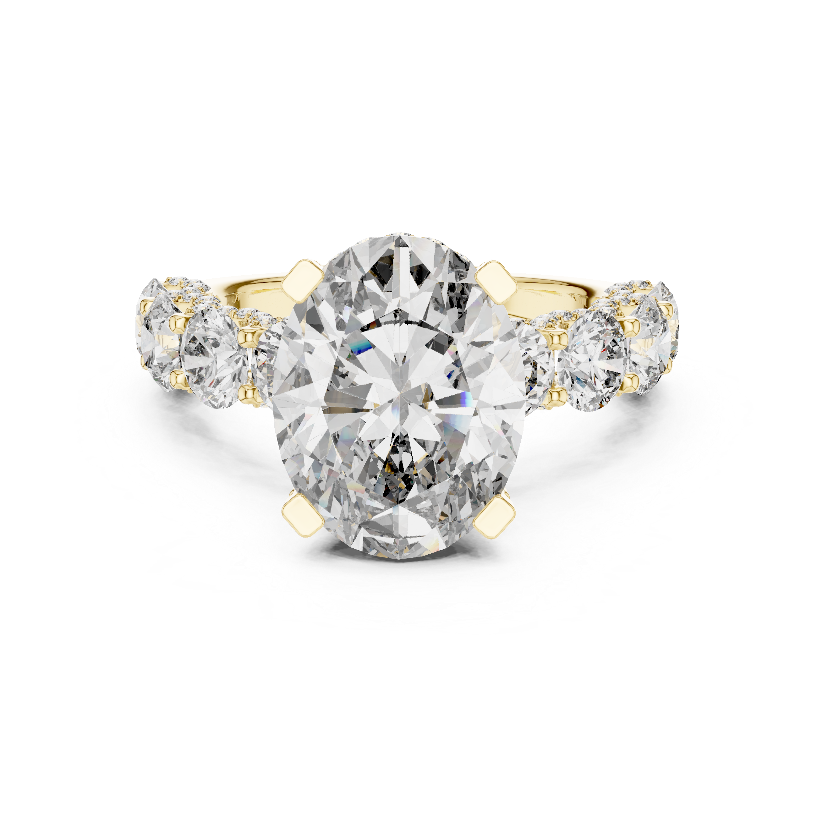 Luxury Oval Diamond Halo Ring