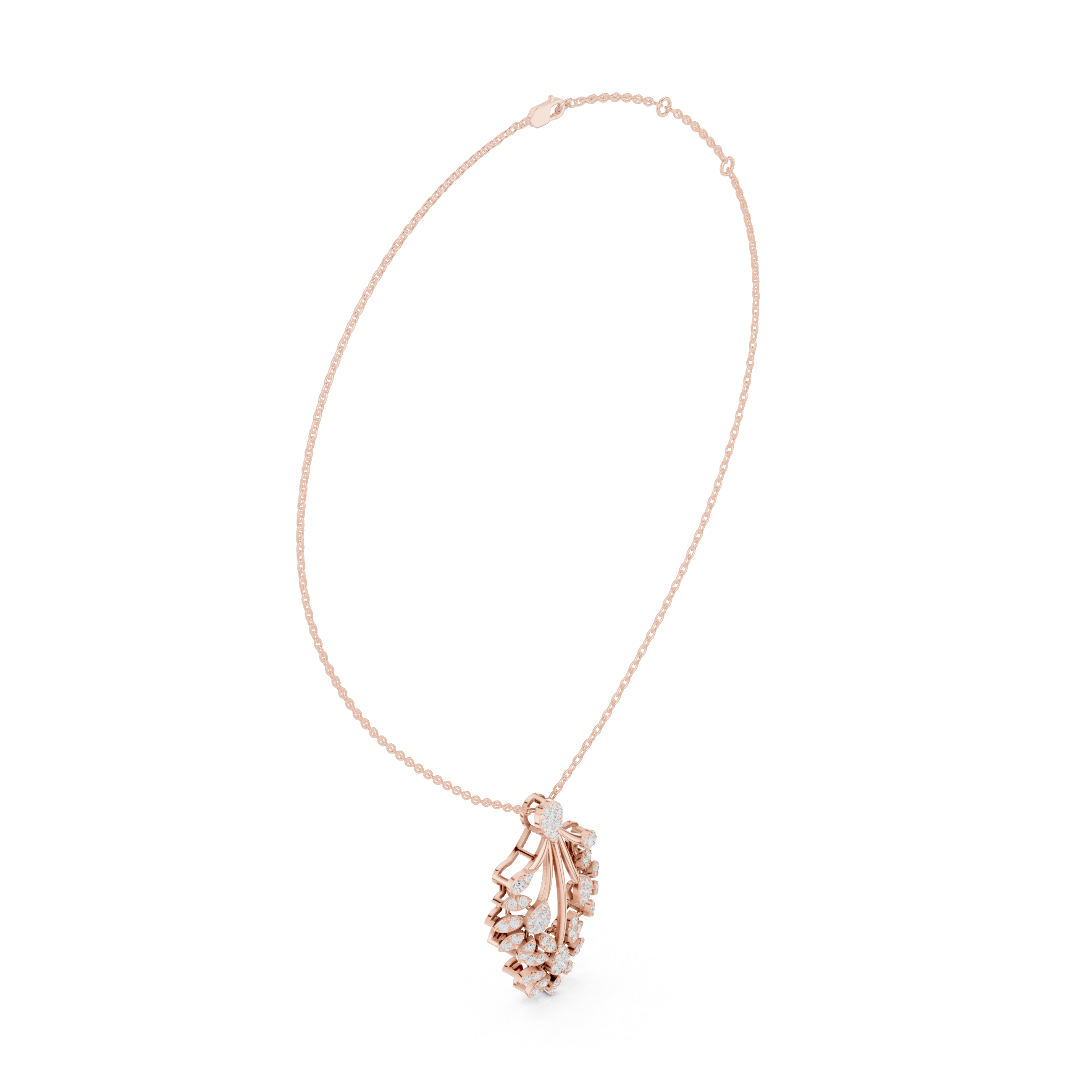 Imperial Diamond Cascade Pendant