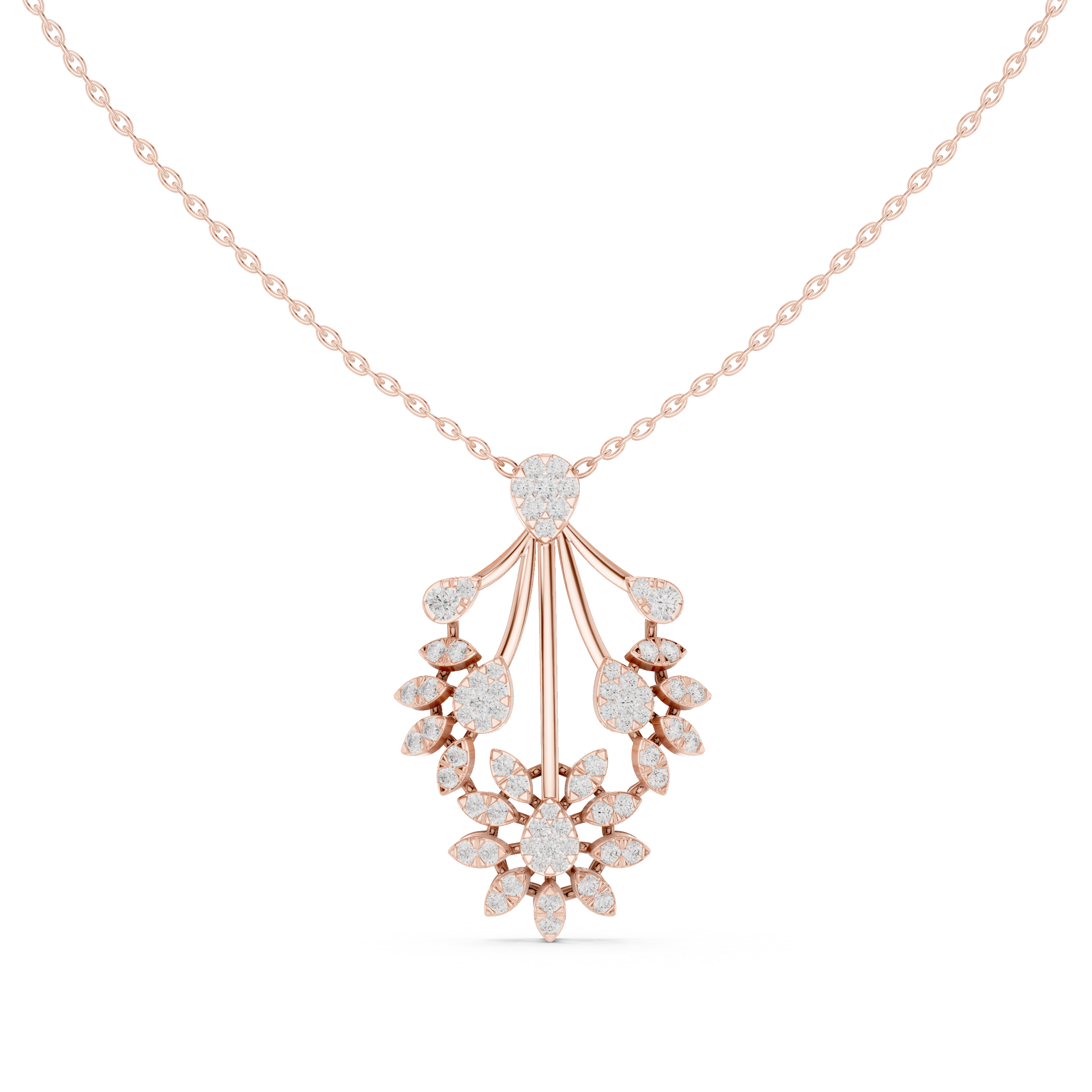 Imperial Diamond Cascade Pendant
