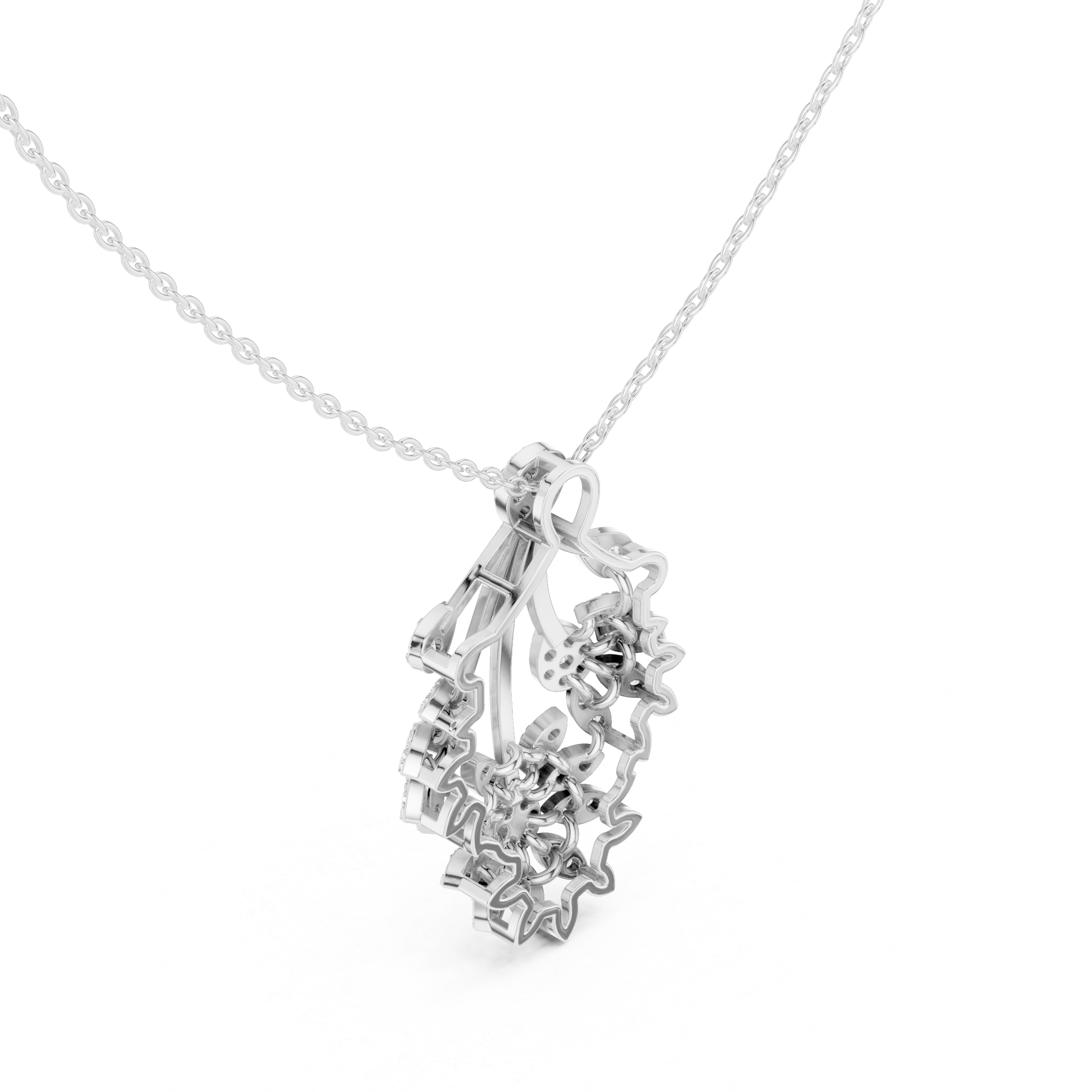 Imperial Diamond Cascade Pendant