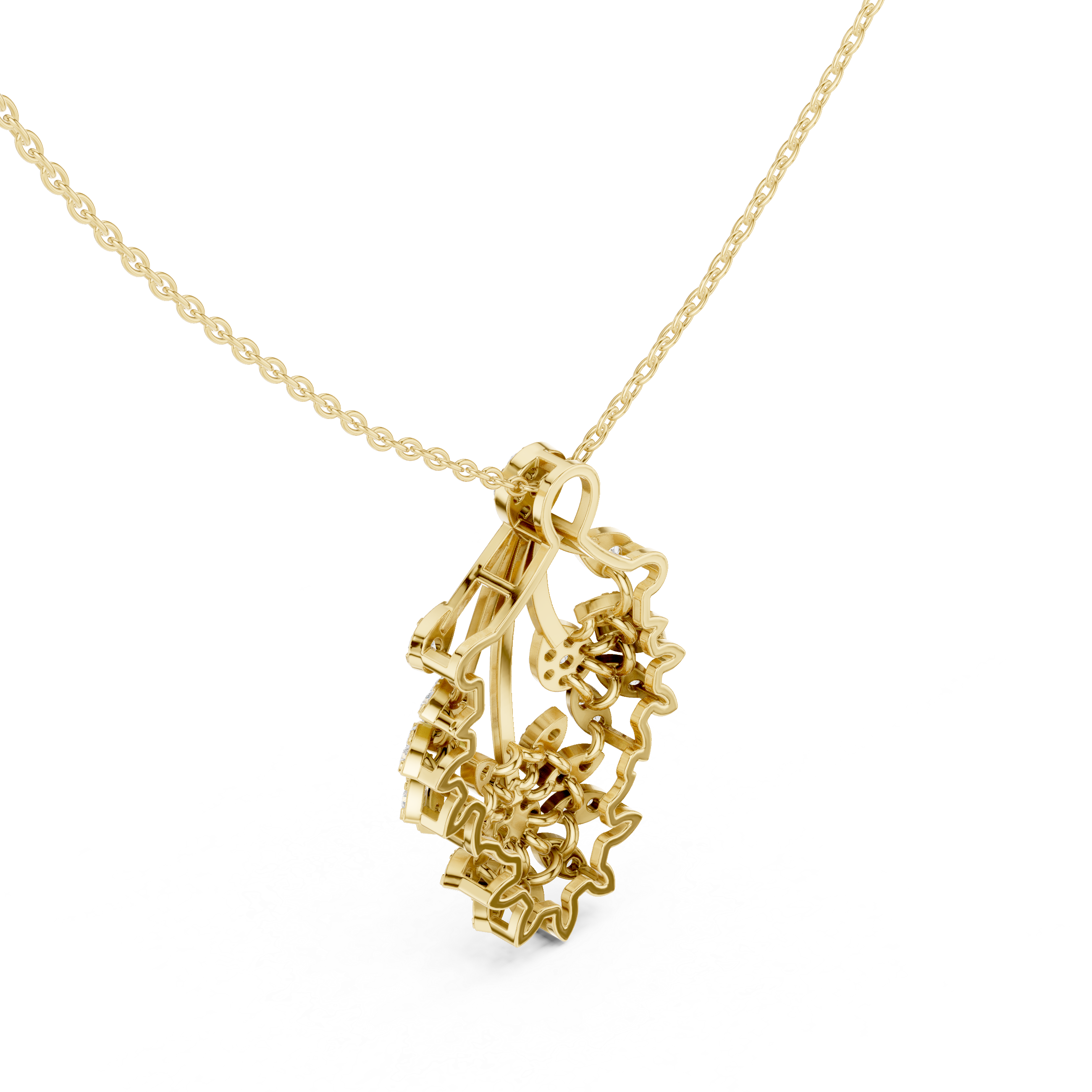 Imperial Diamond Cascade Pendant