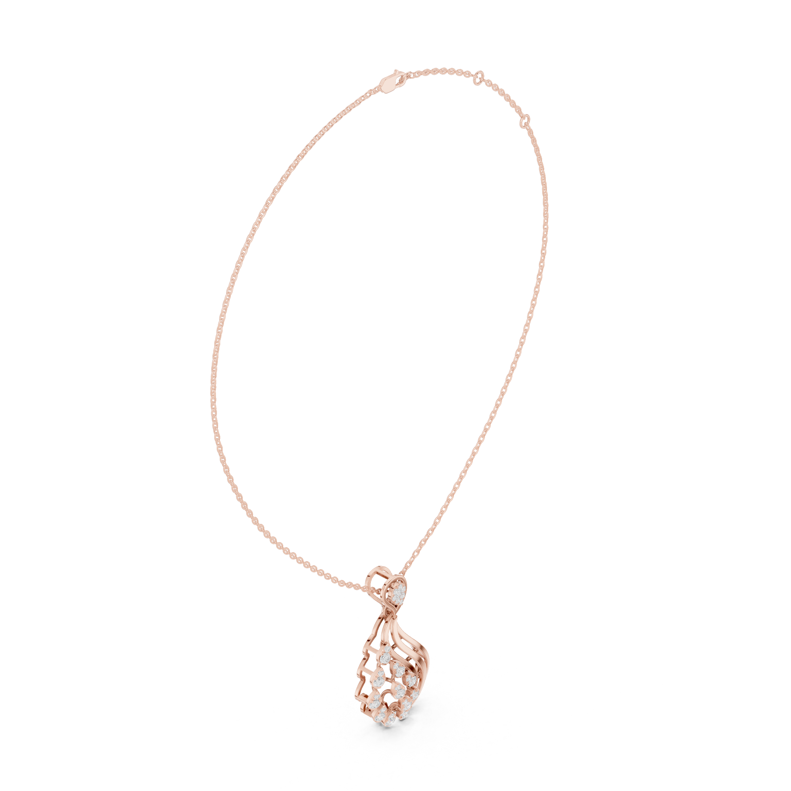 Elegant Diamond Drop Pendant