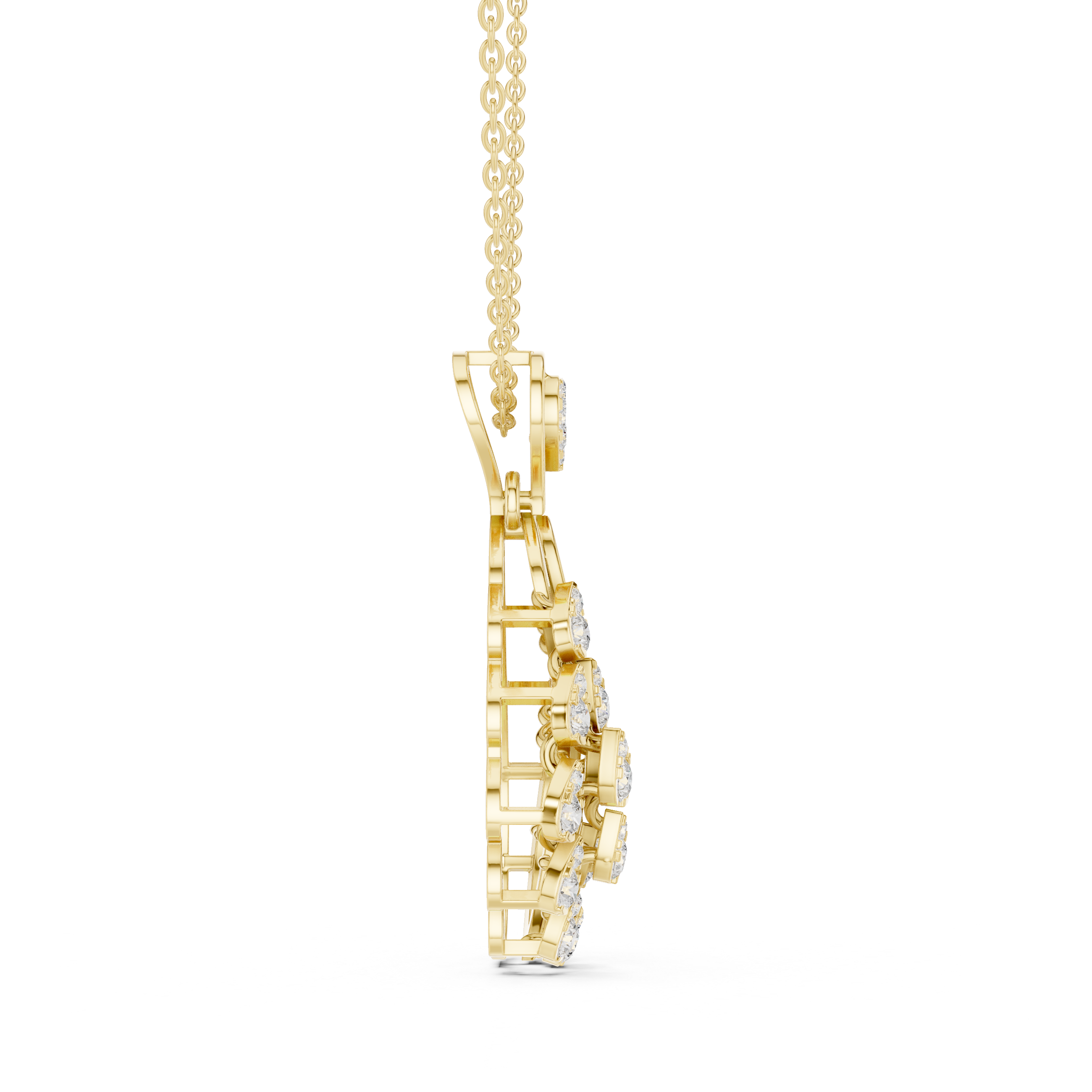 Elegant Diamond Drop Pendant