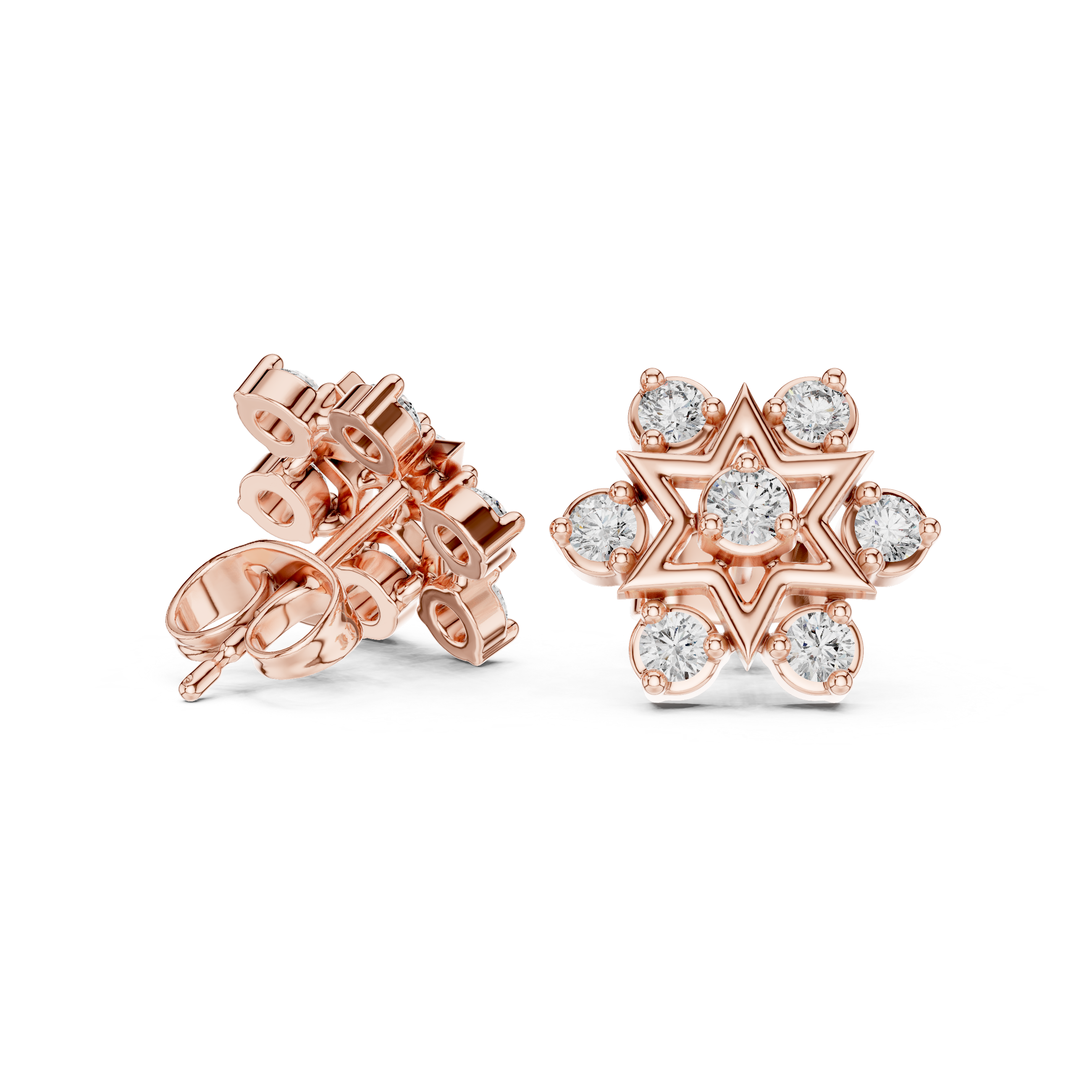 Luxury Star Diamond Earrings