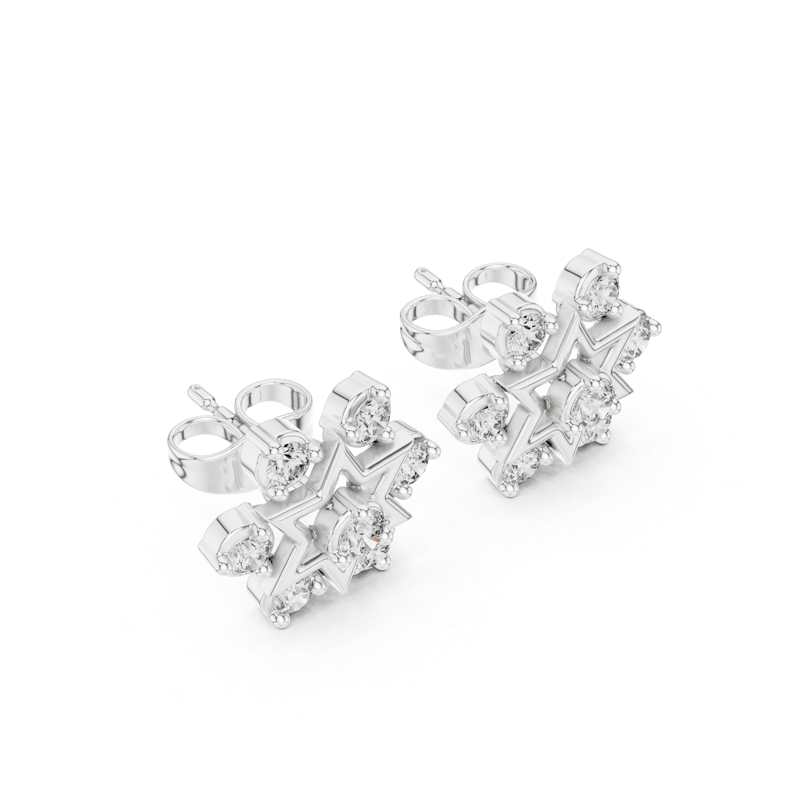 Luxury Star Diamond Earrings