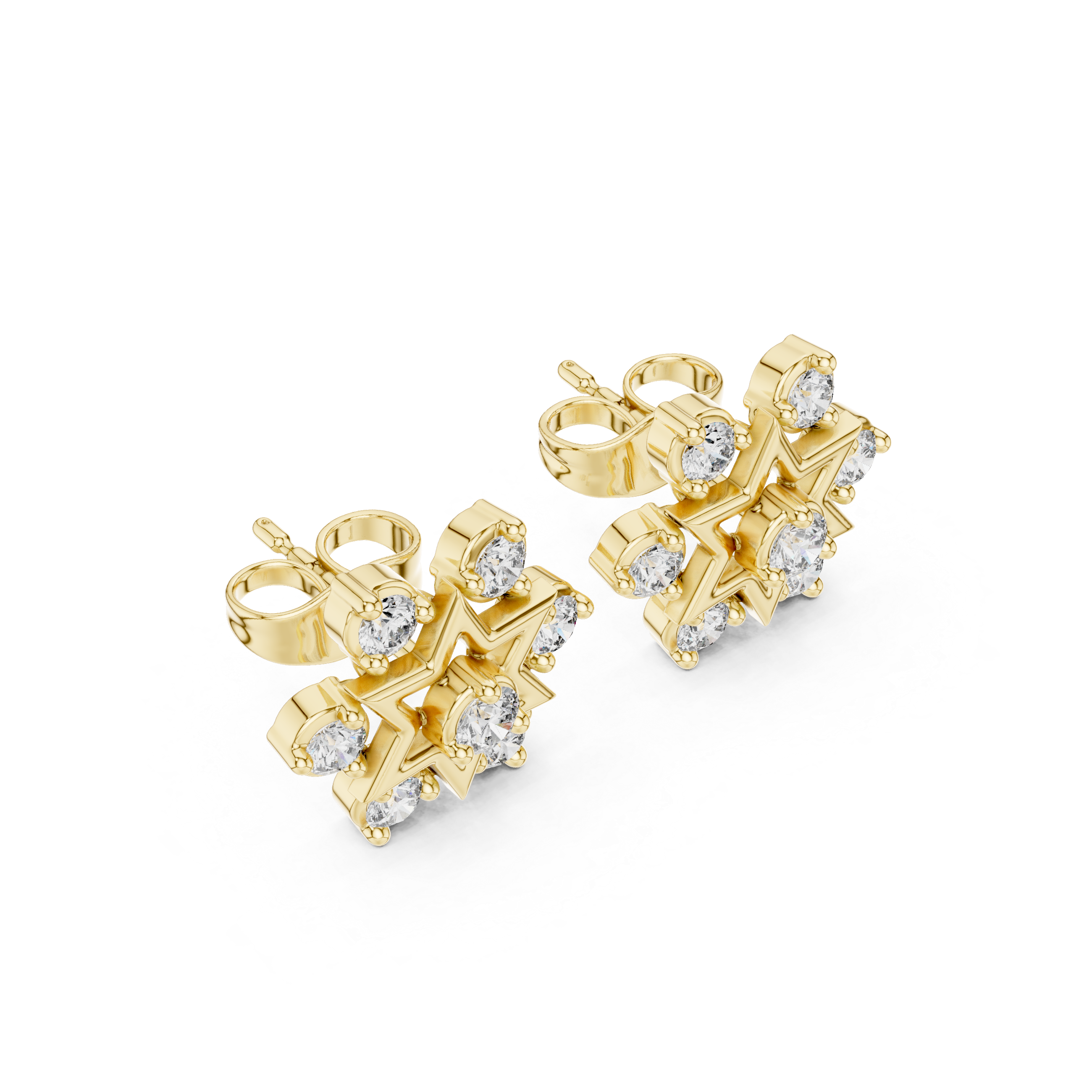 Luxury Star Diamond Earrings