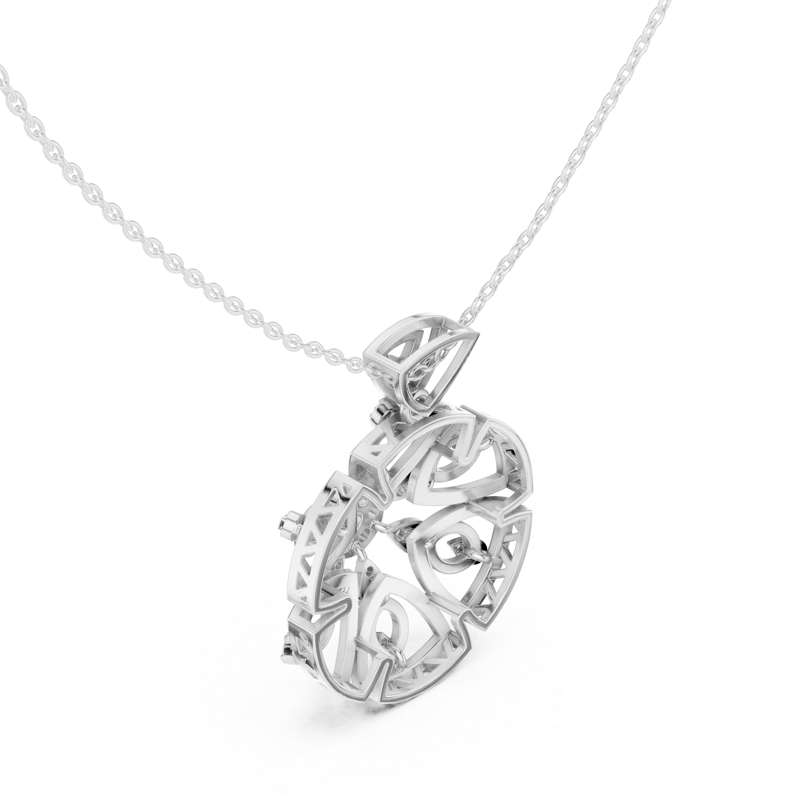 Royal Floral Diamond Pendant