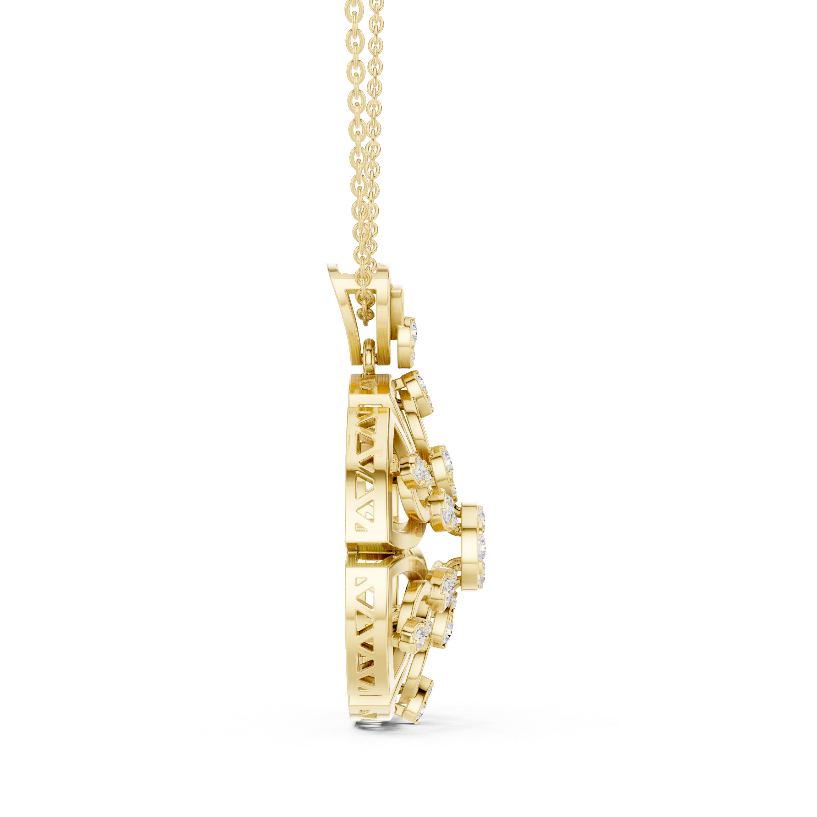 Royal Floral Diamond Pendant