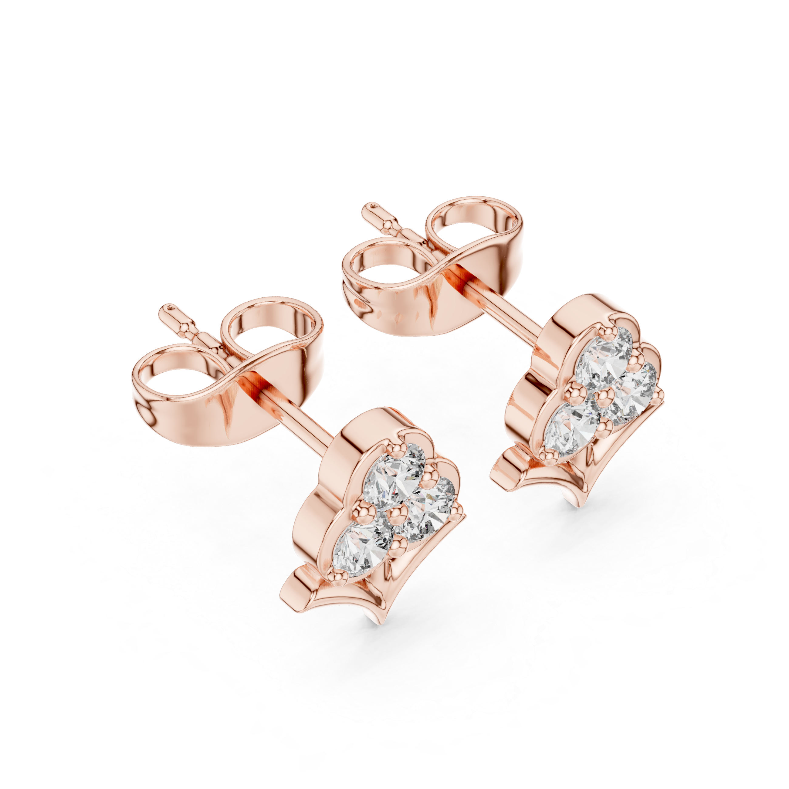 Luxury Diamond Flower Earrings