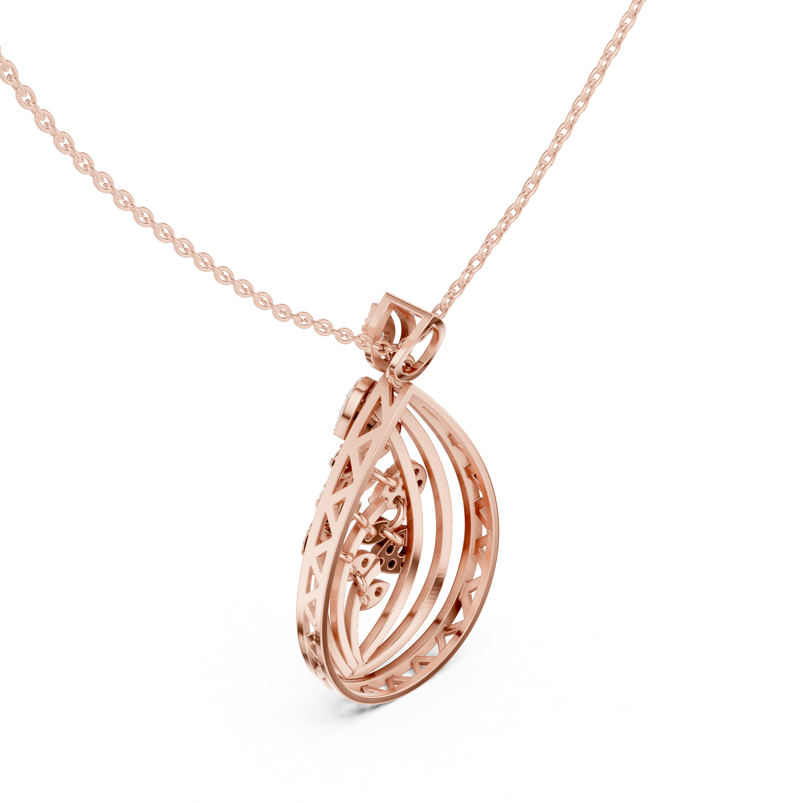Luxury Diamond Teardrop Pendant