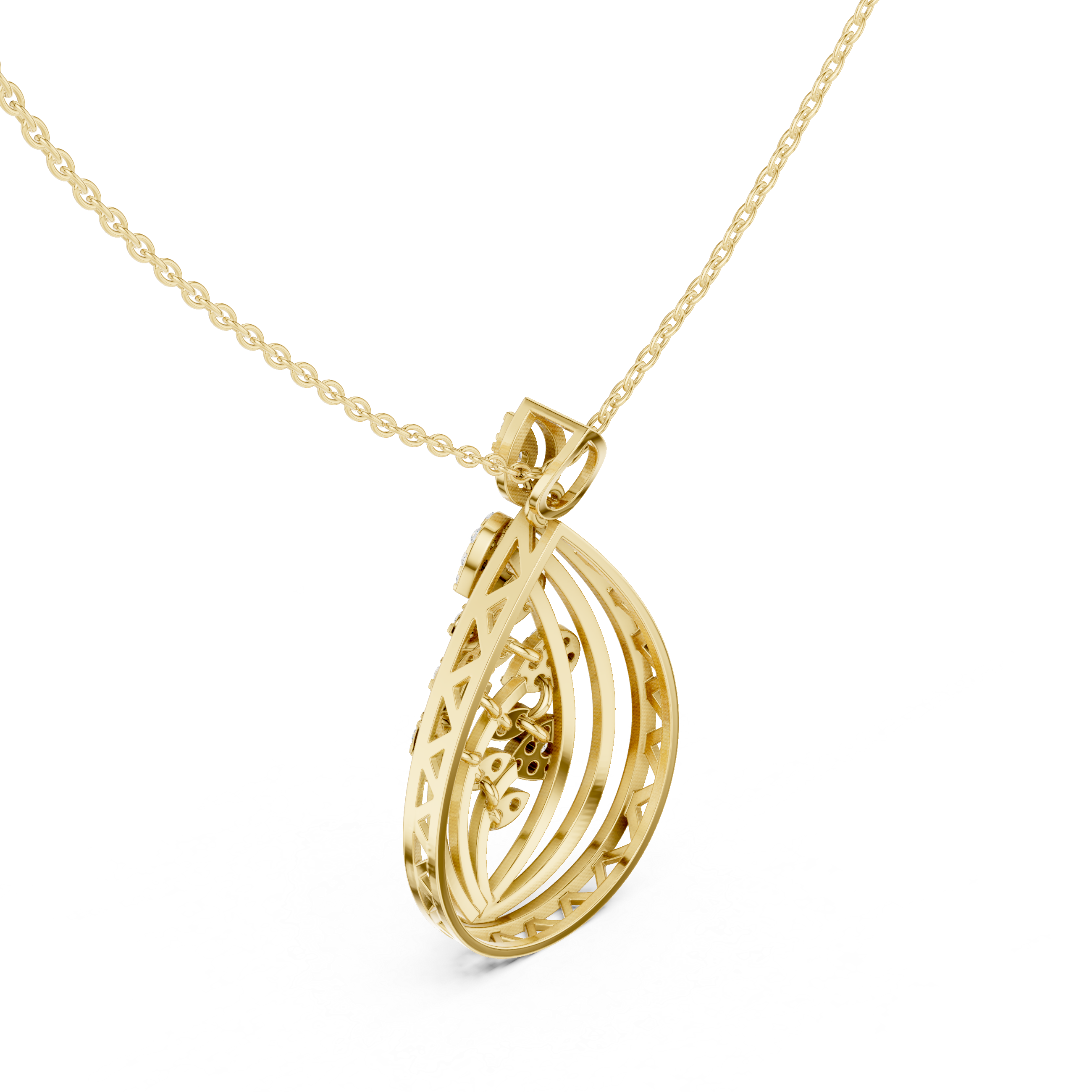 Luxury Diamond Teardrop Pendant