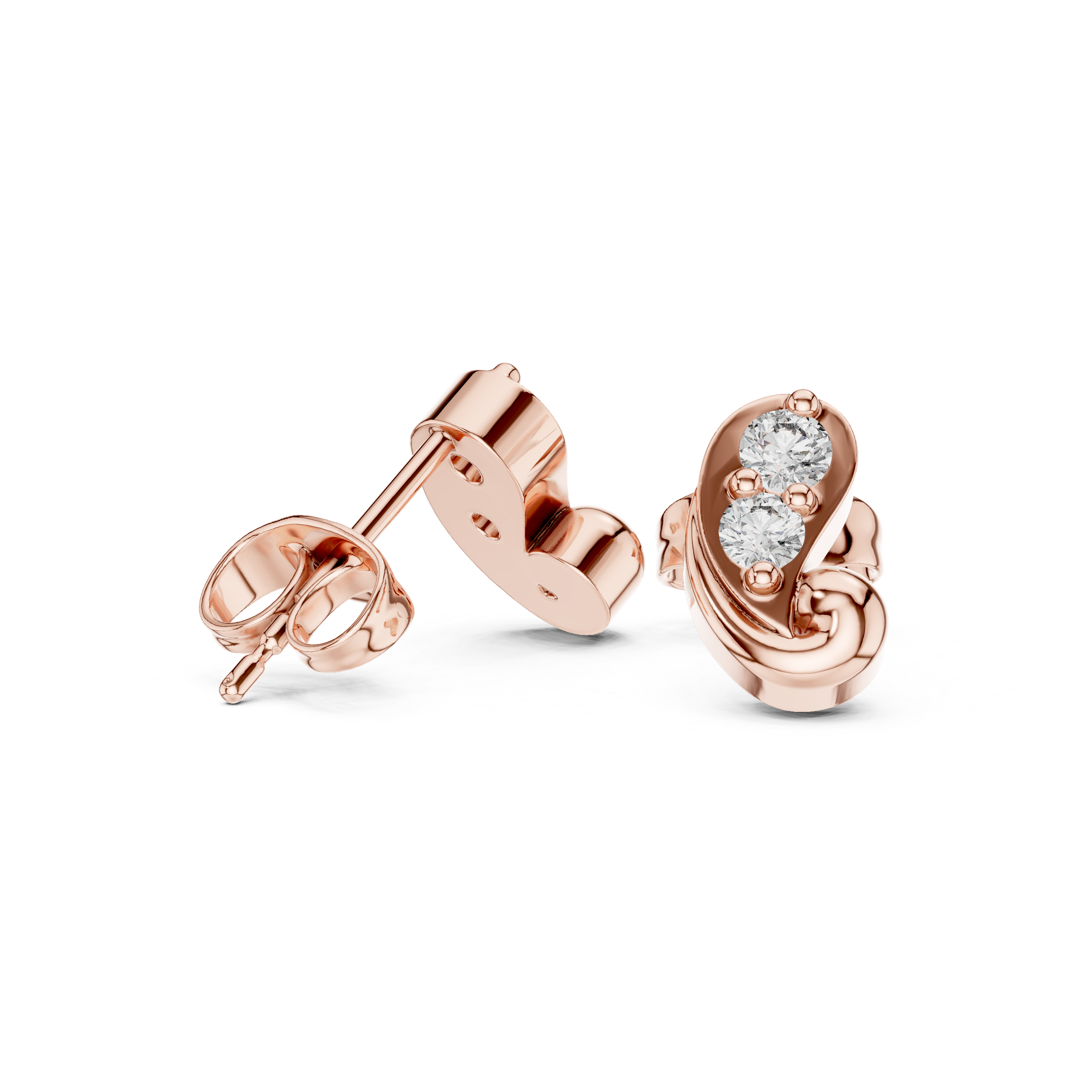 Luxury Diamond Curve Earrings