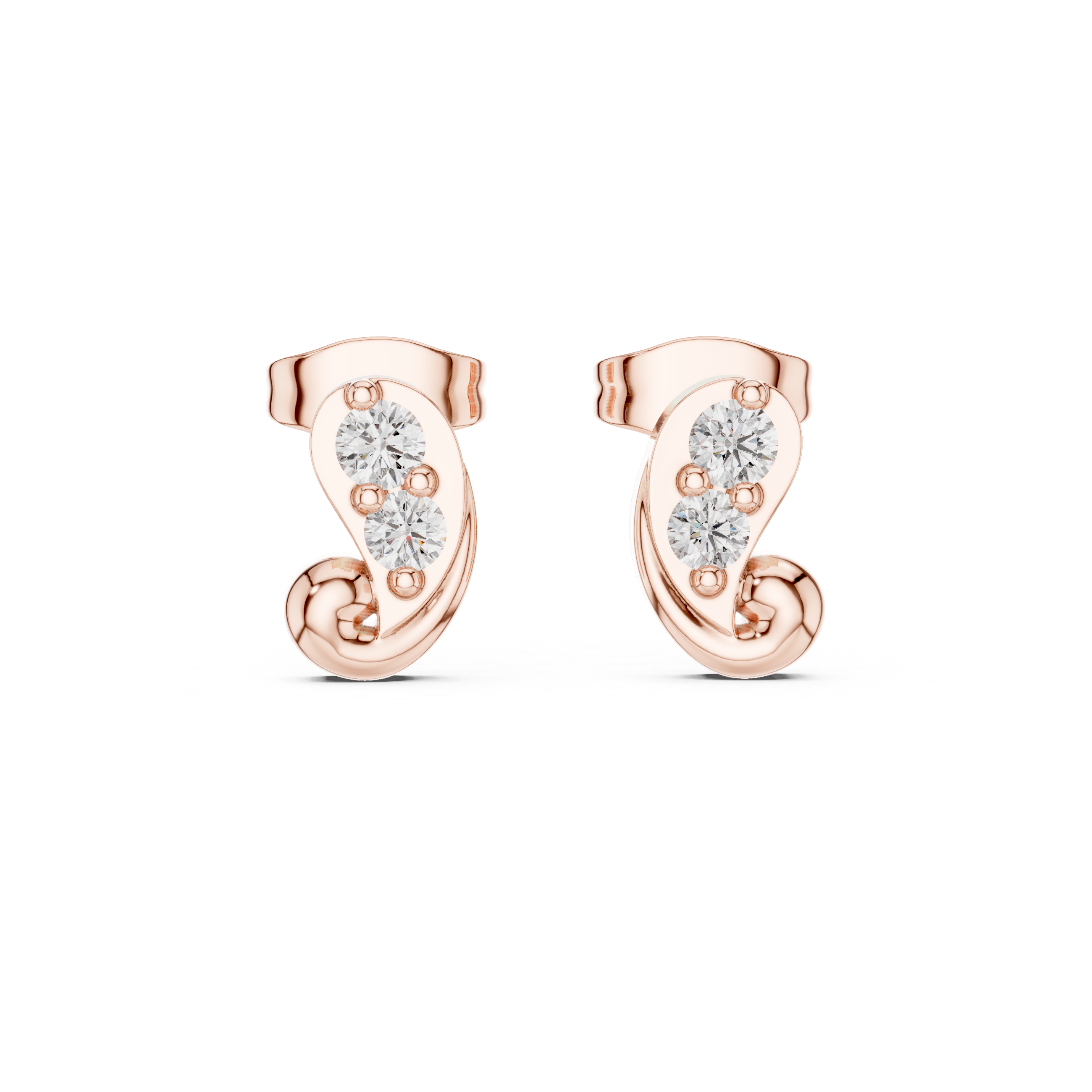 Luxury Diamond Curve Earrings