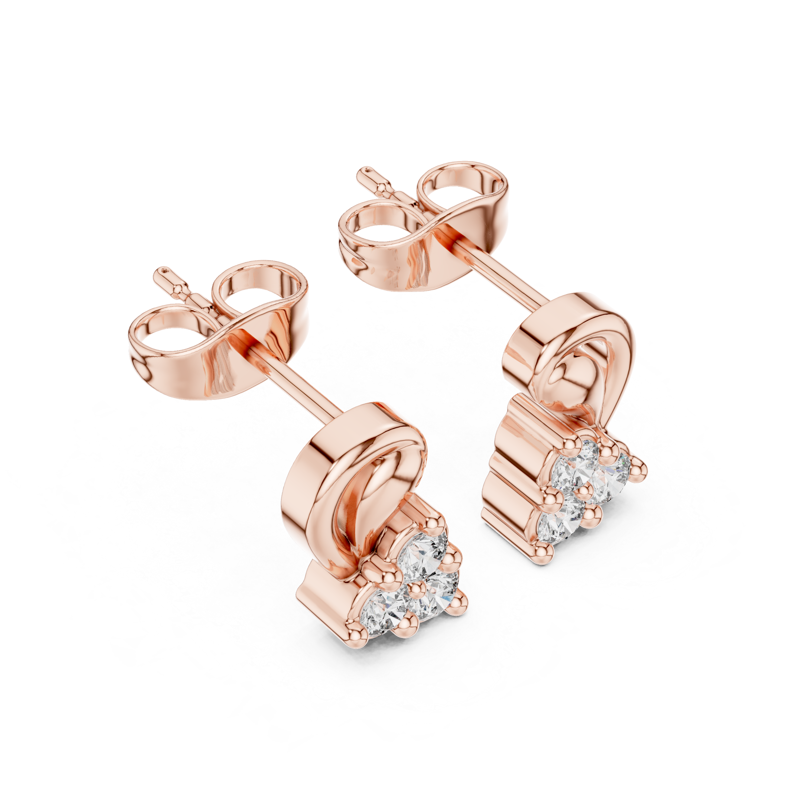 Luxury Diamond Loop Earrings