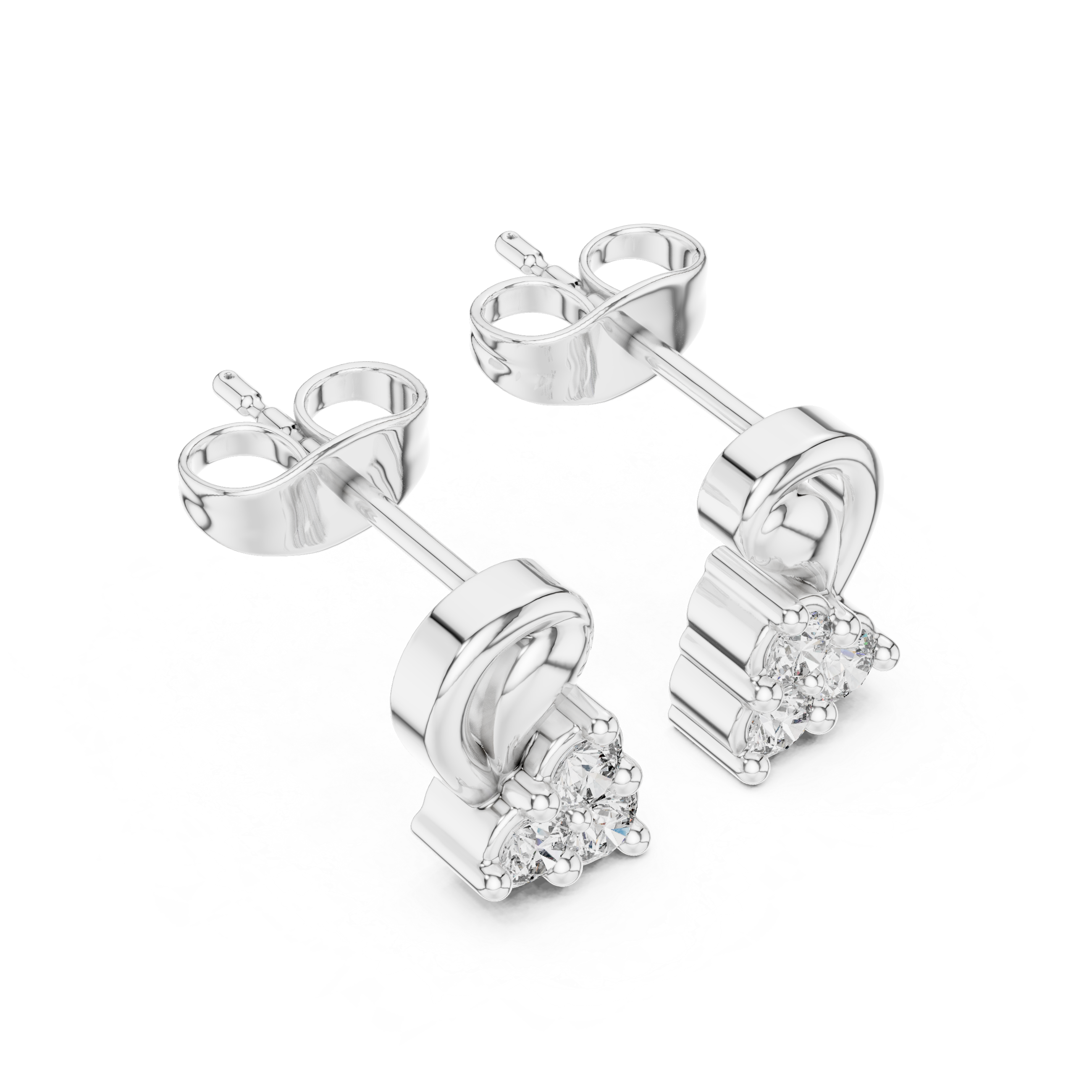 Luxury Diamond Loop Earrings