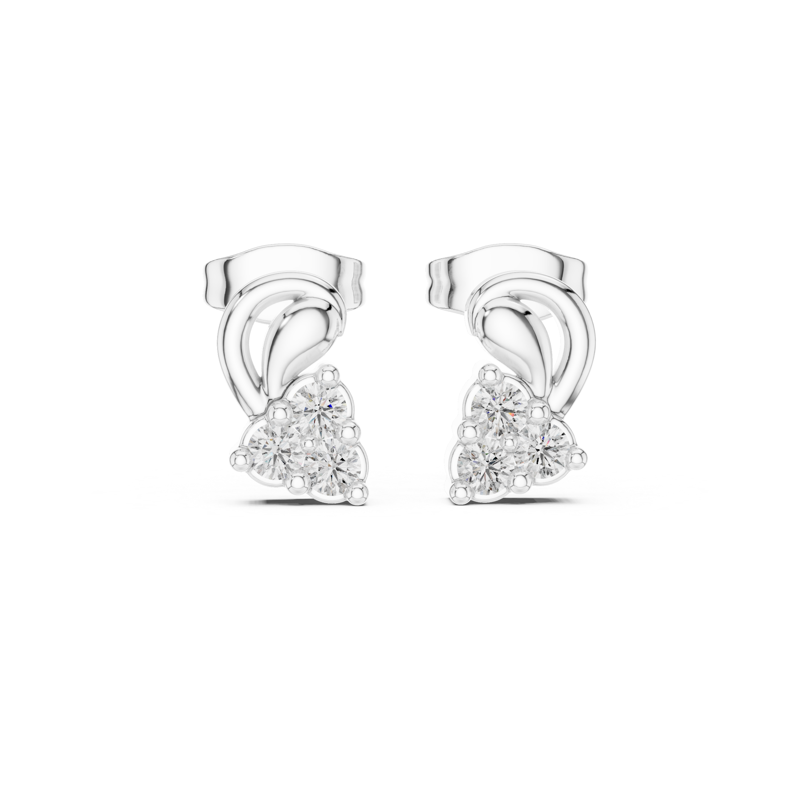 Luxury Diamond Loop Earrings