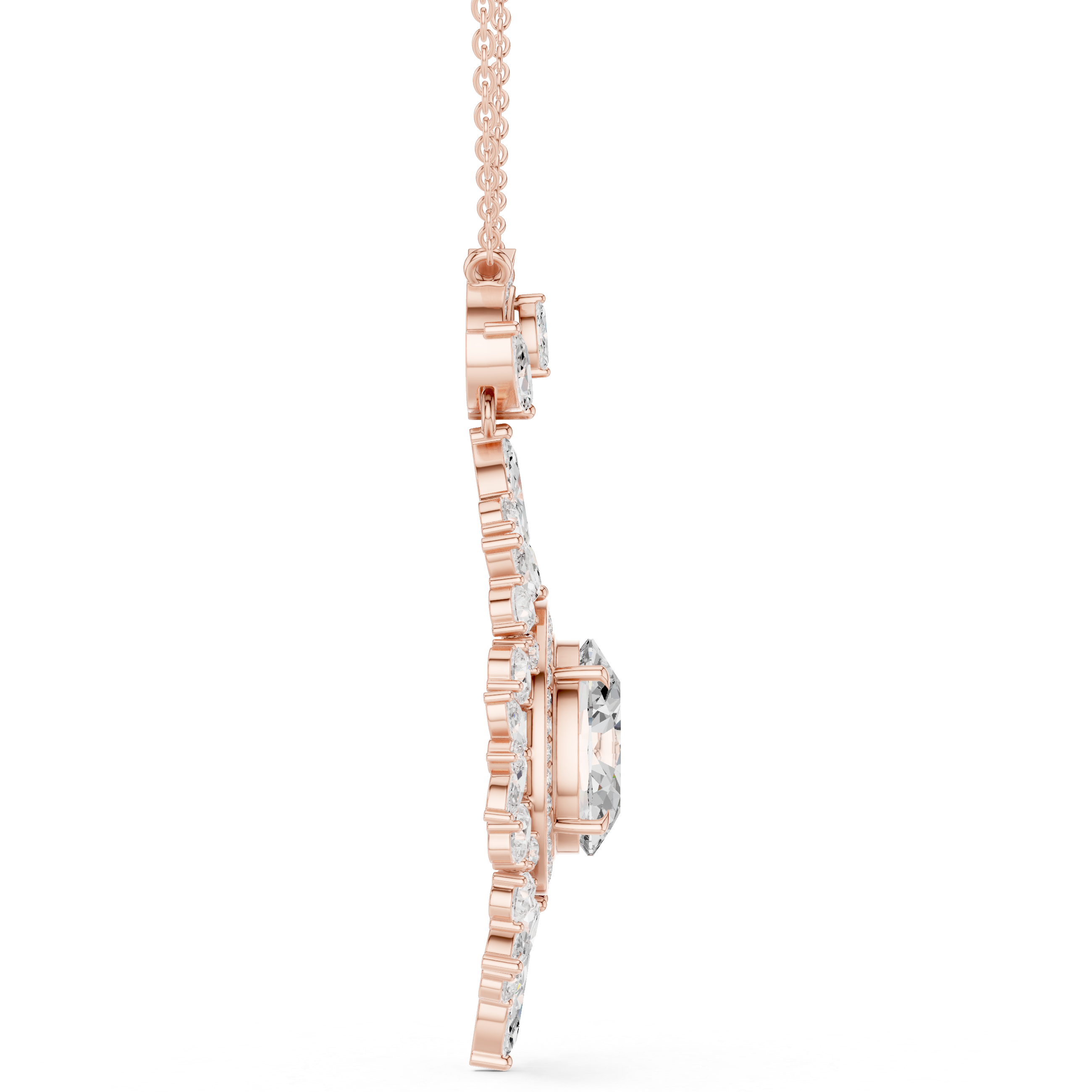 Luxury Halo Cluster Pendant