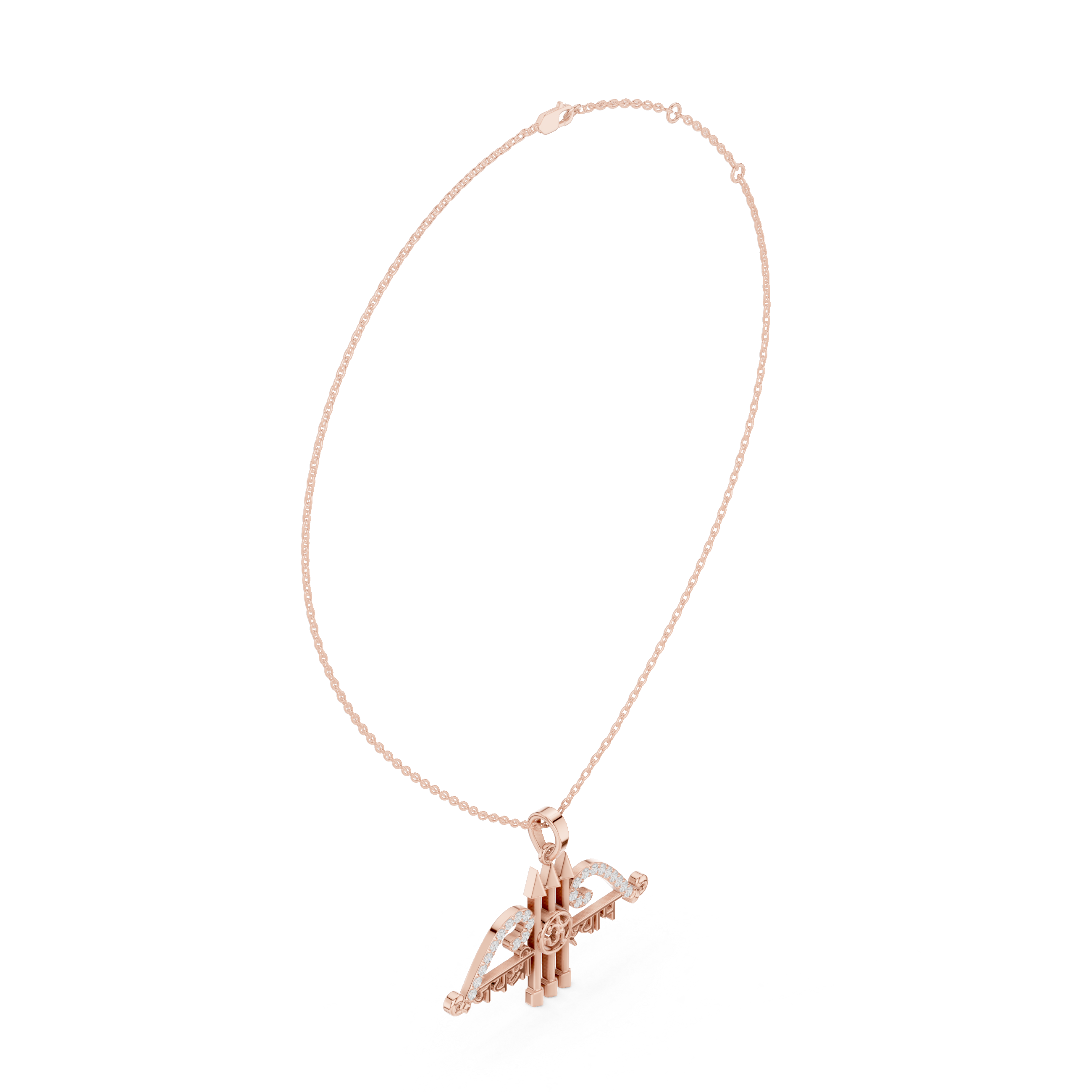 Luxury Trident Om Pendant