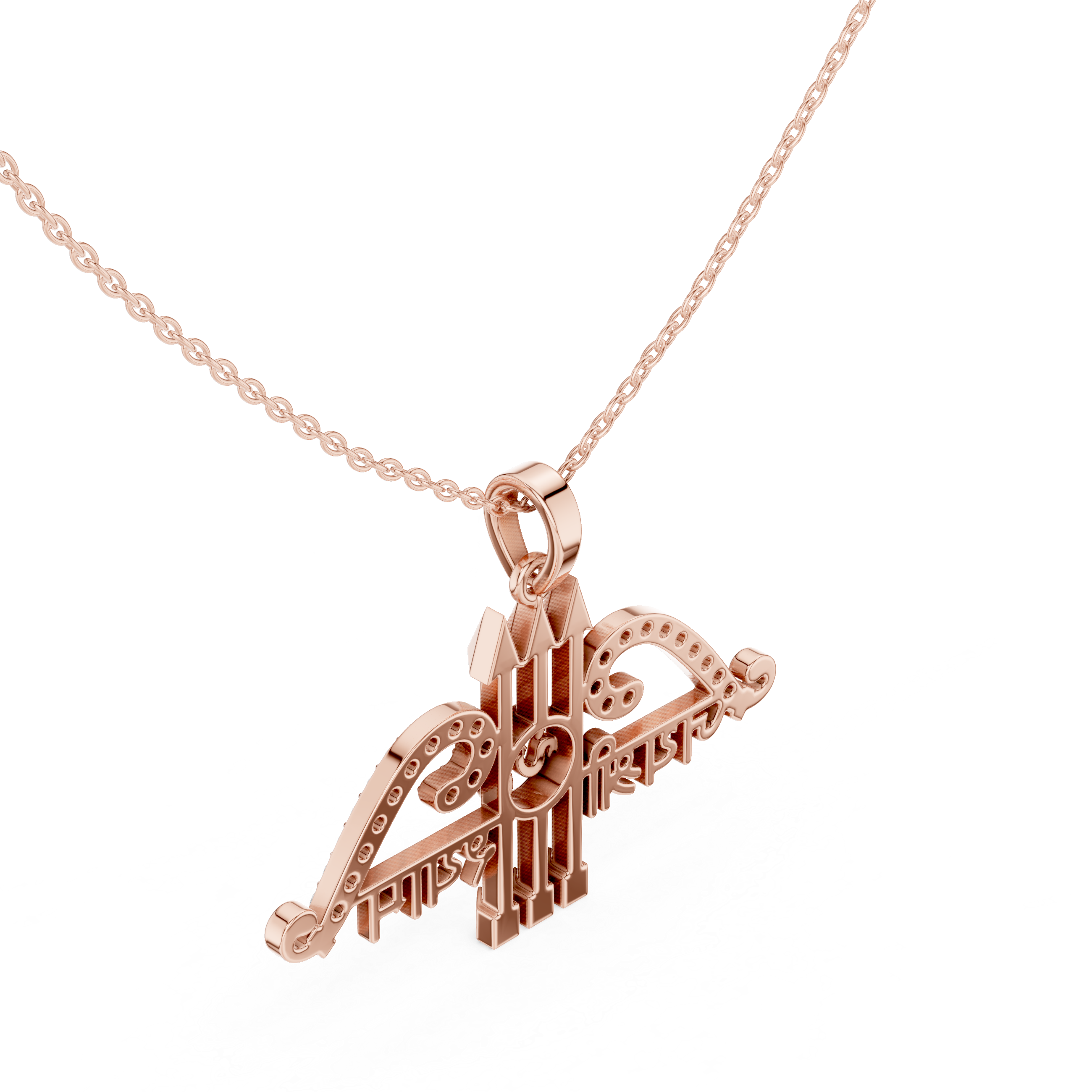 Luxury Trident Om Pendant