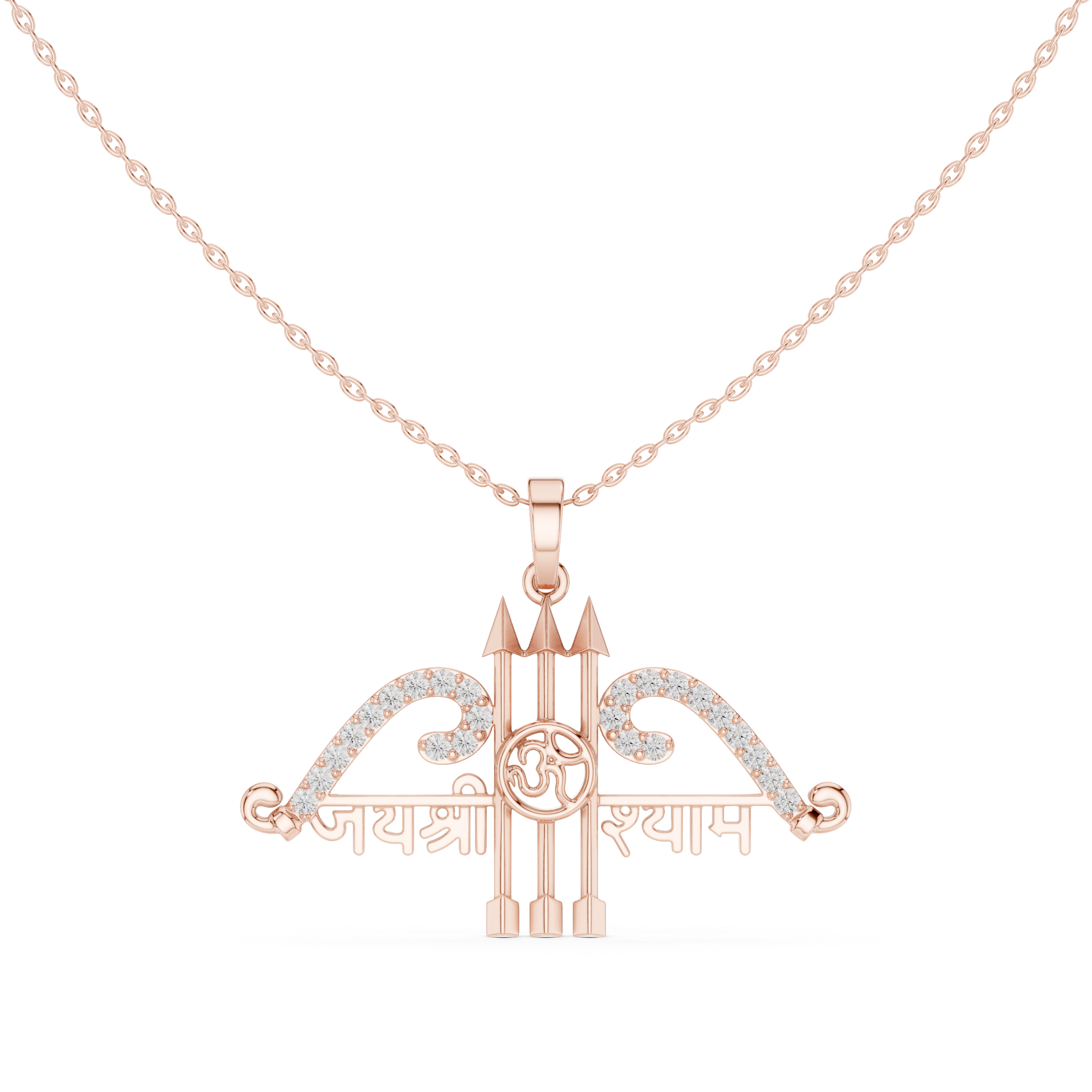 Luxury Trident Om Pendant