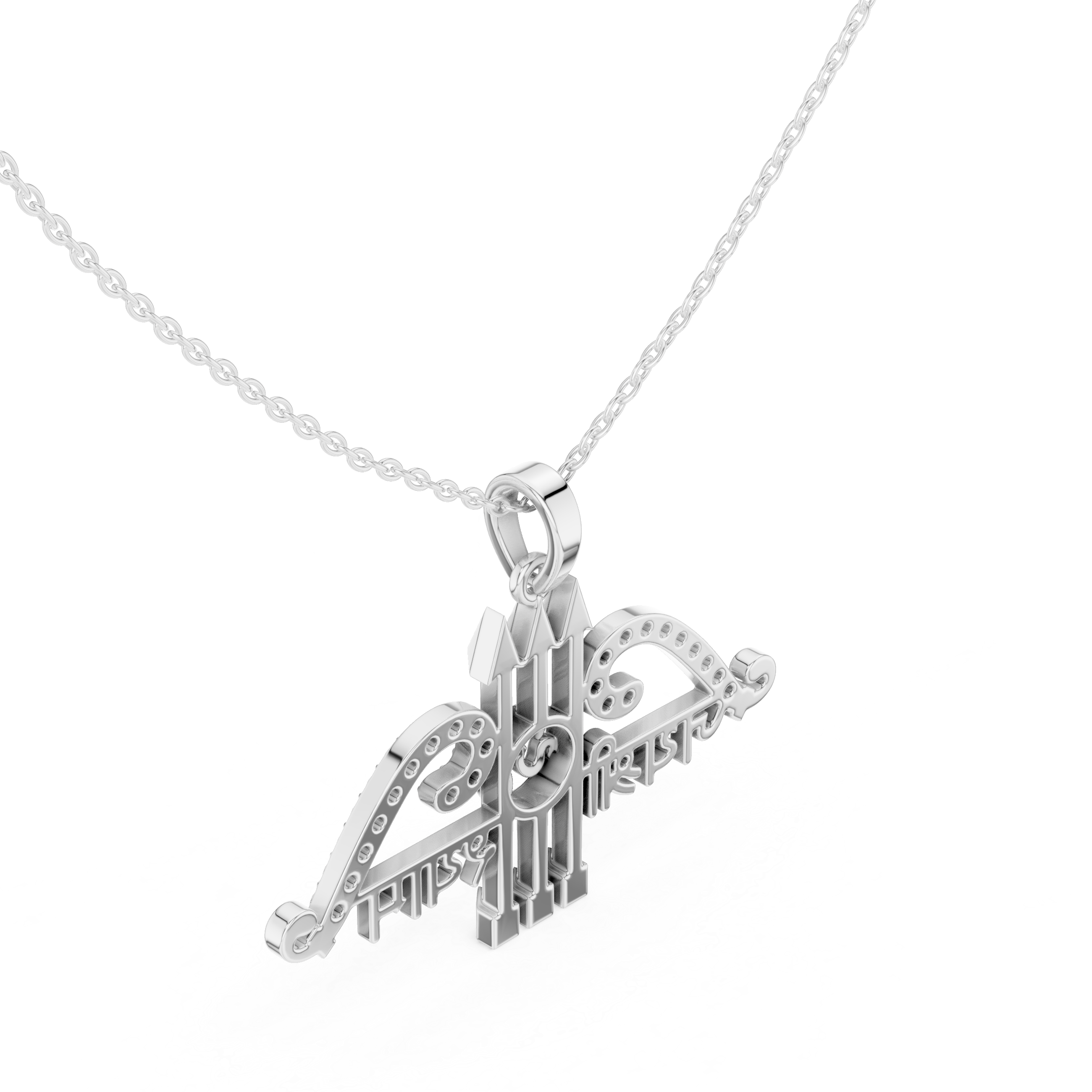 Luxury Trident Om Pendant