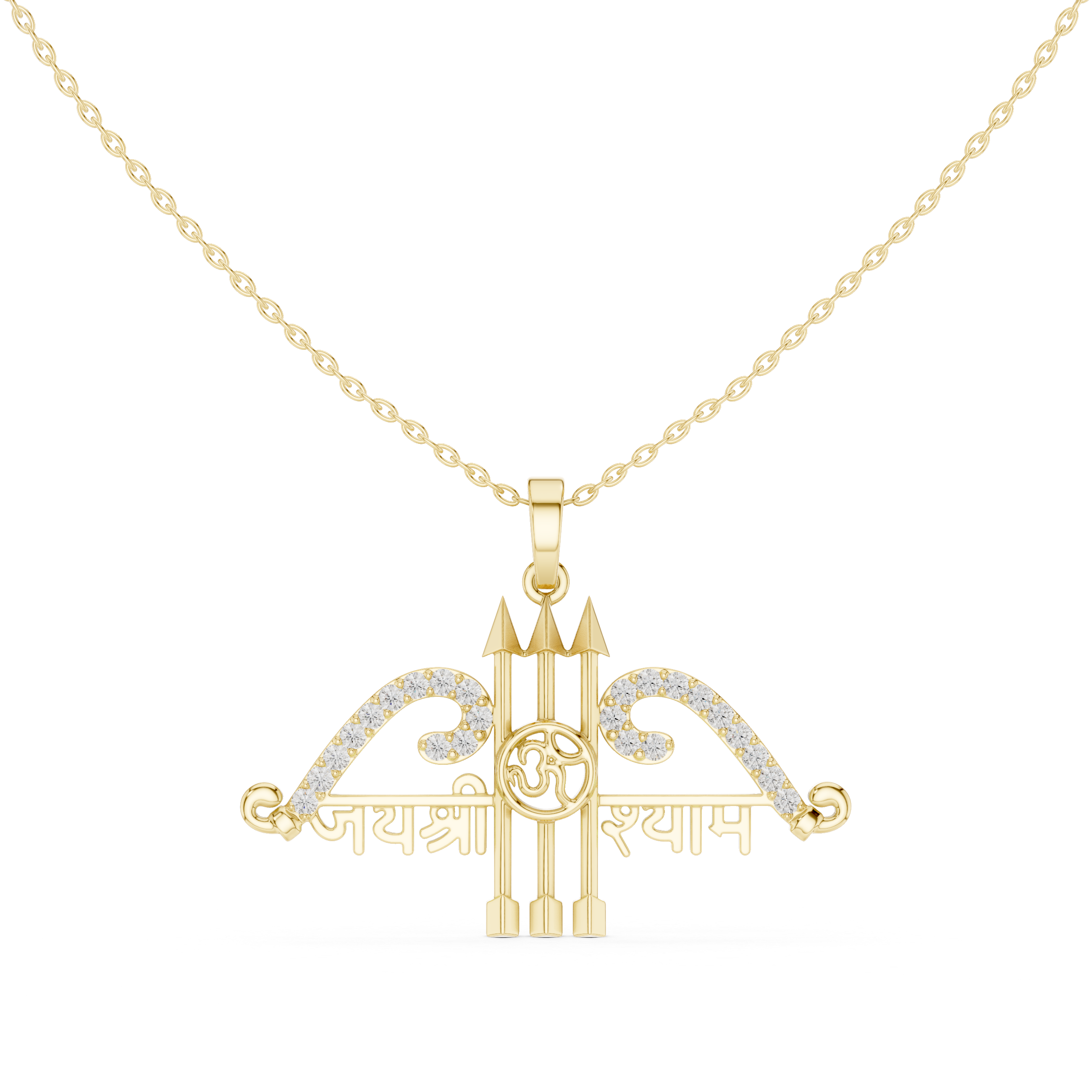 Luxury Trident Om Pendant
