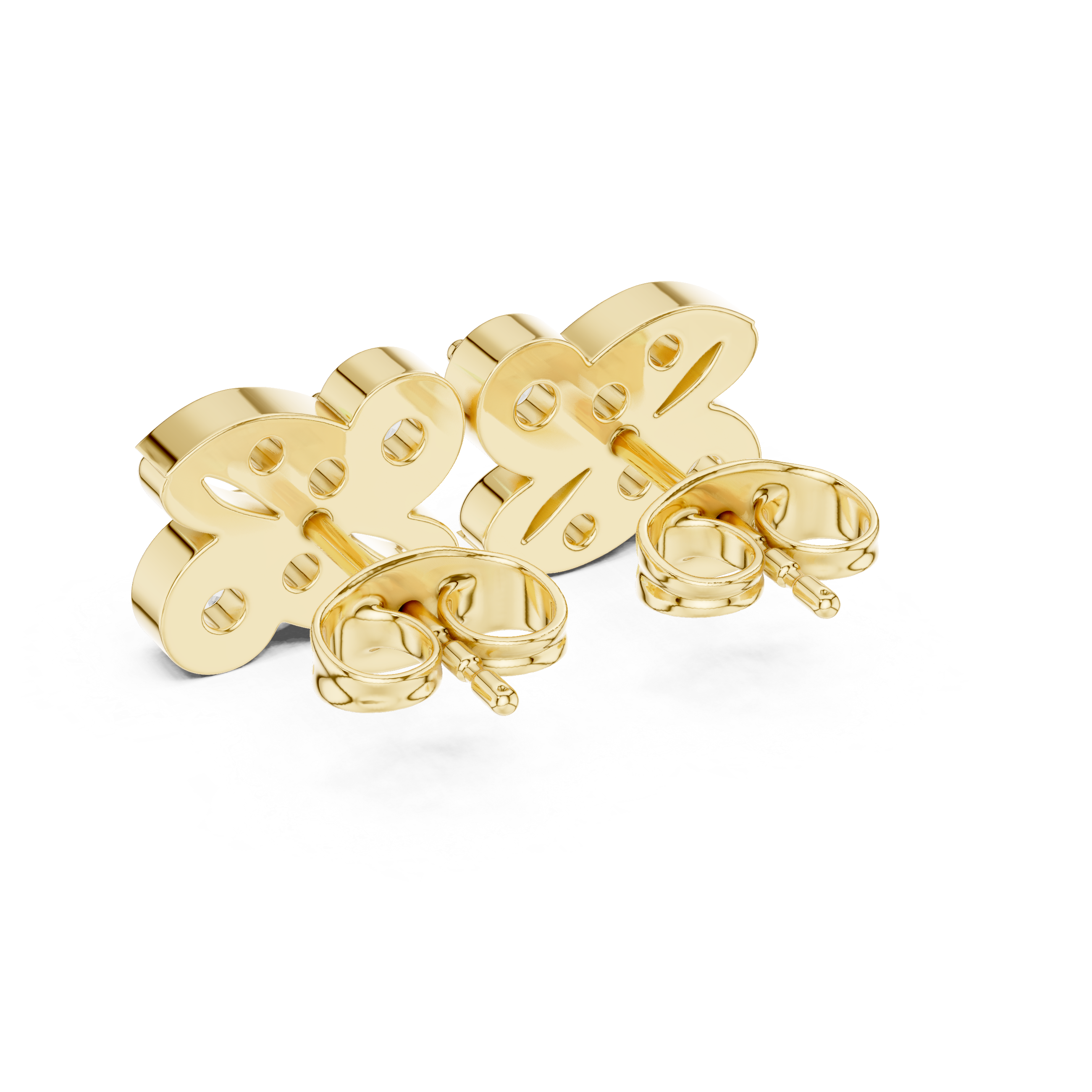 Cluster Diamond Stud Earrings