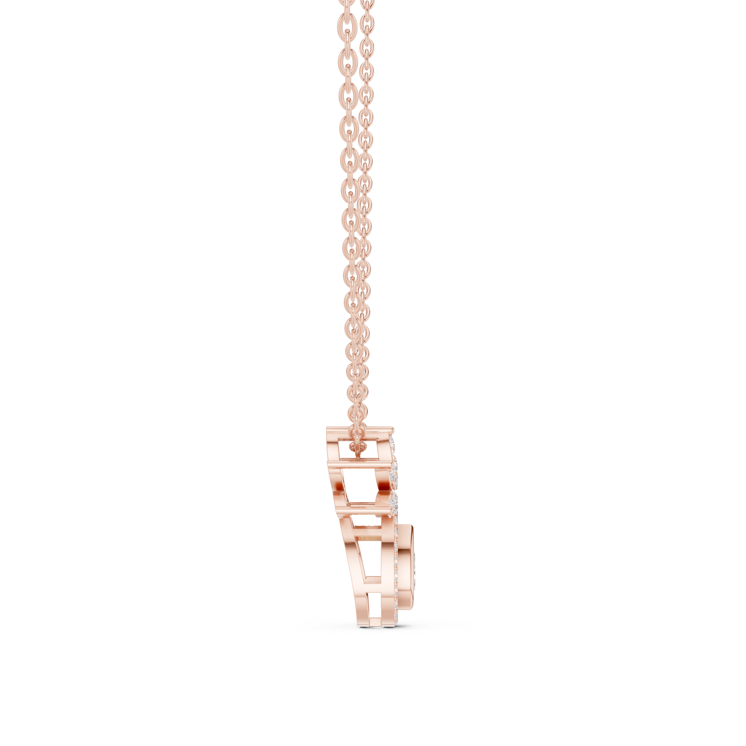 Luxury Pear Halo Pendant