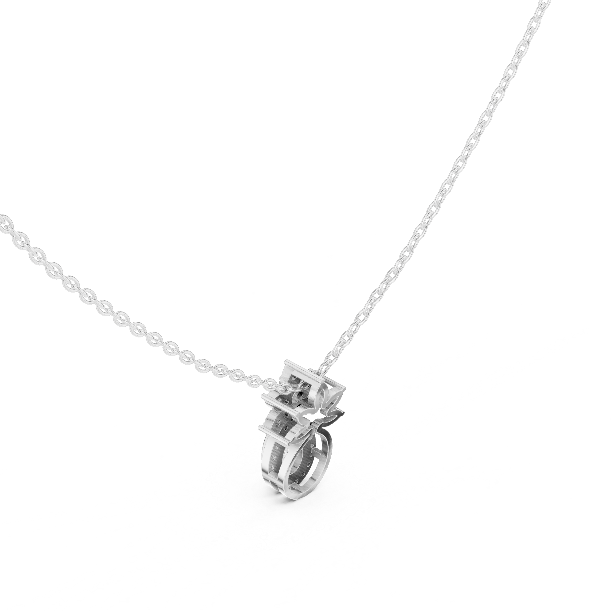 Luxury Pear Halo Pendant