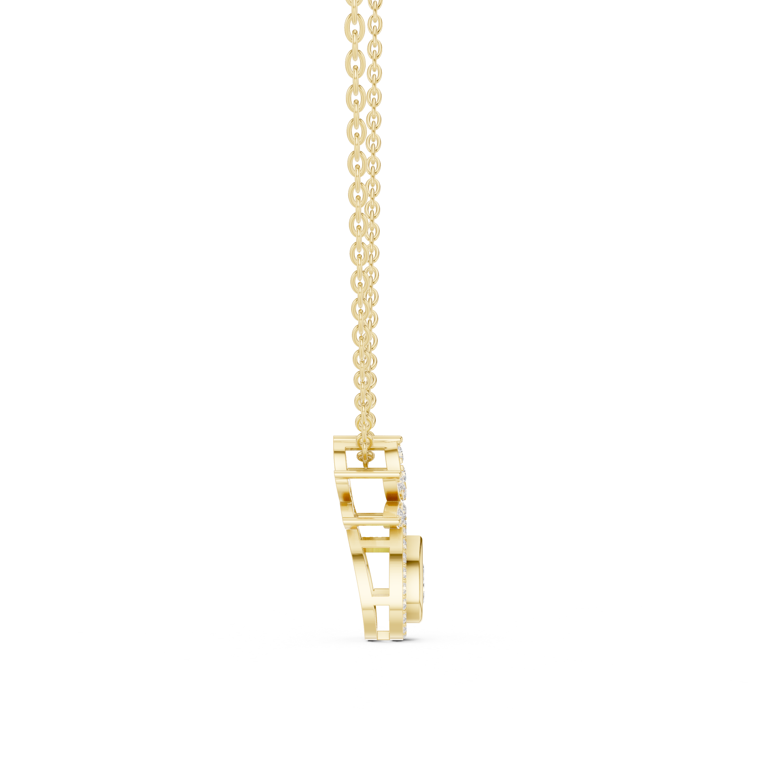 Luxury Pear Halo Pendant