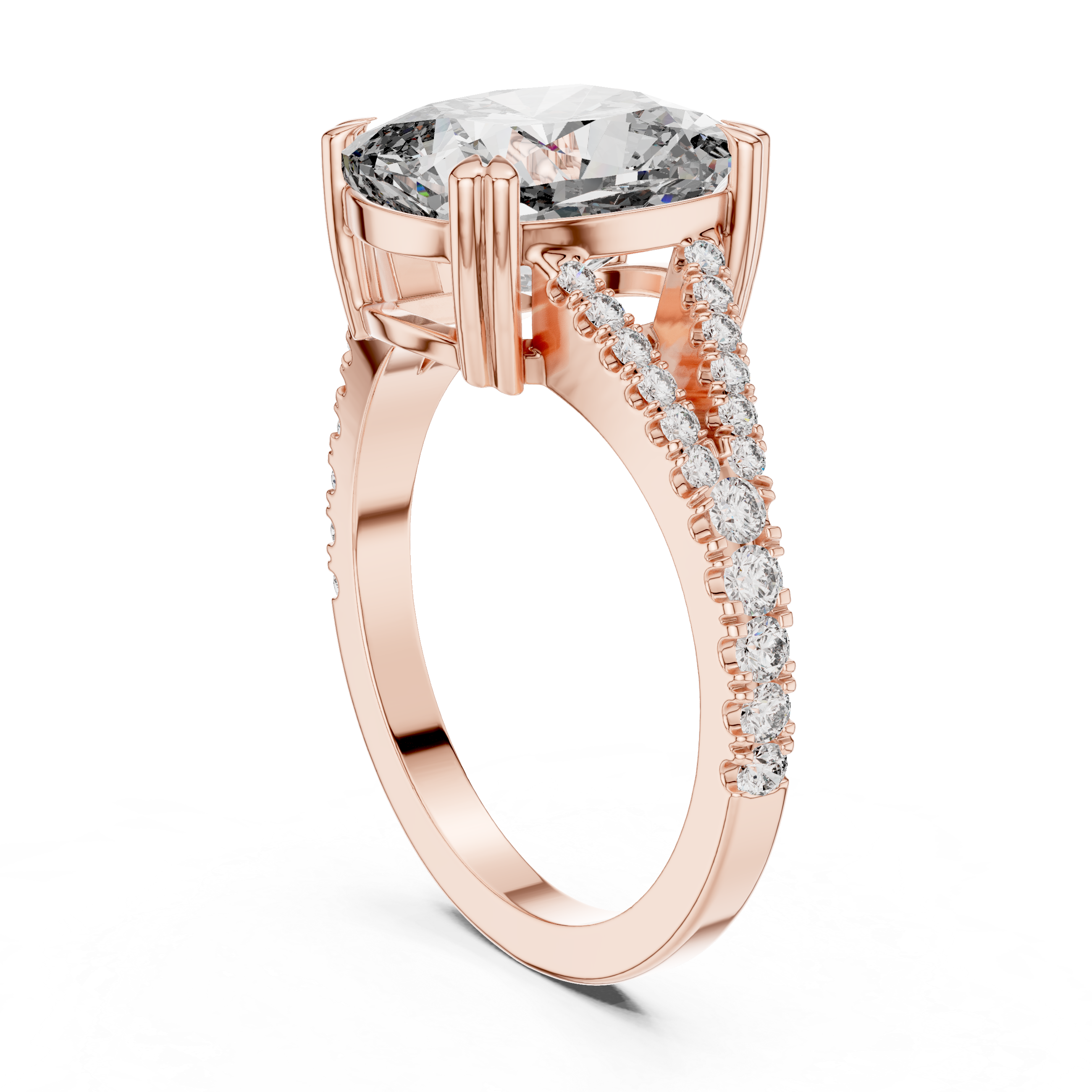 Luxury Split Band Diamond Ring