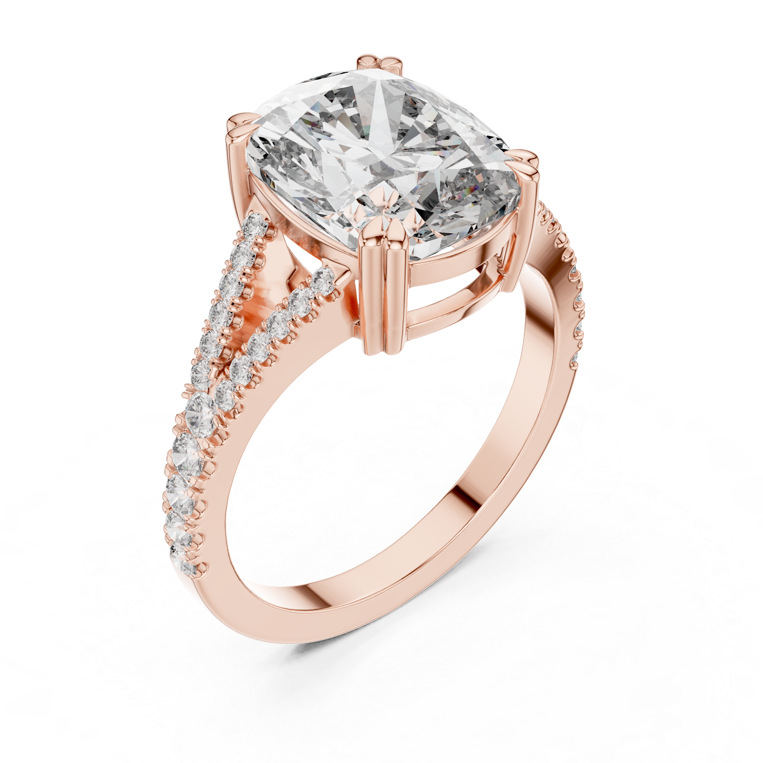 Luxury Split Band Diamond Ring