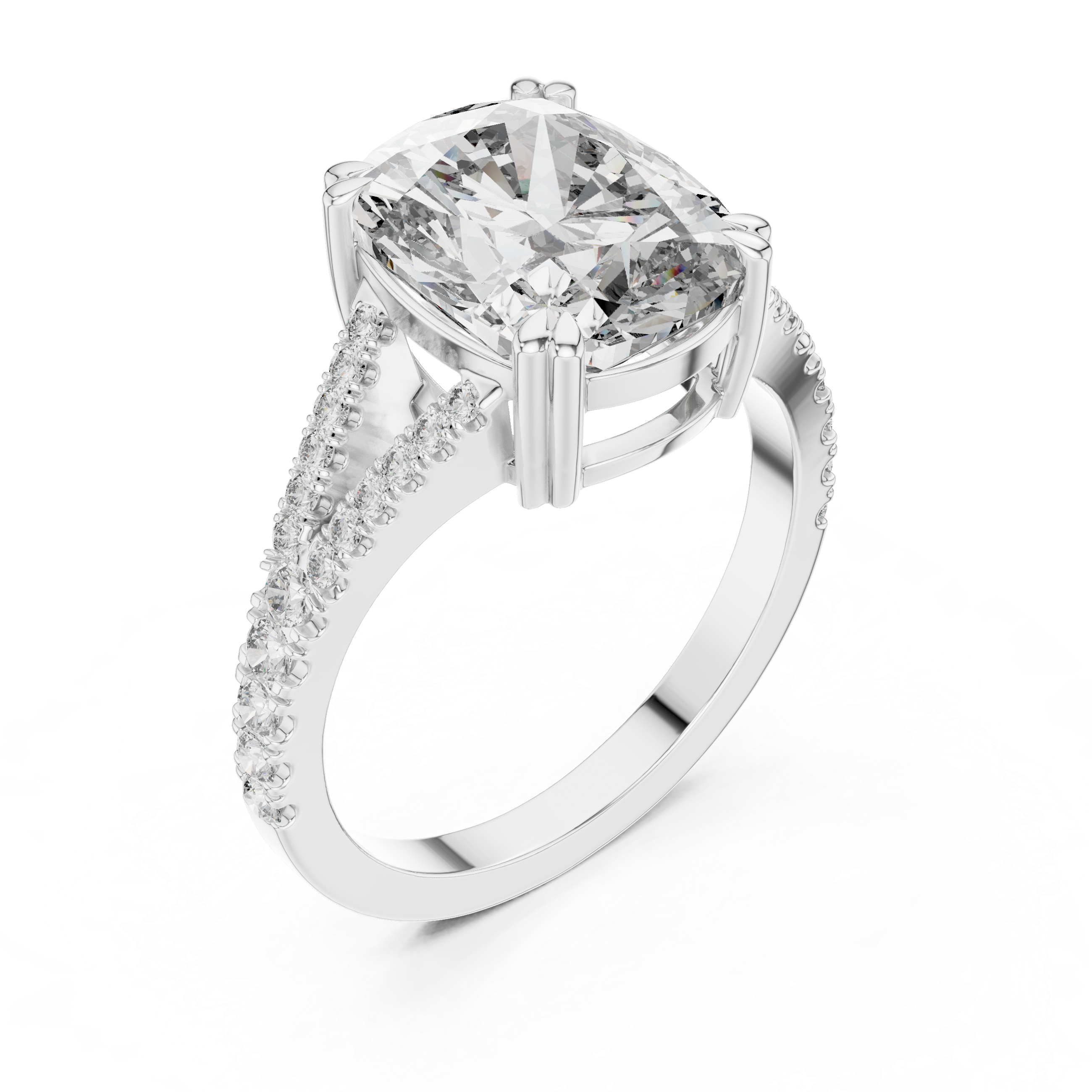 Luxury Split Band Diamond Ring
