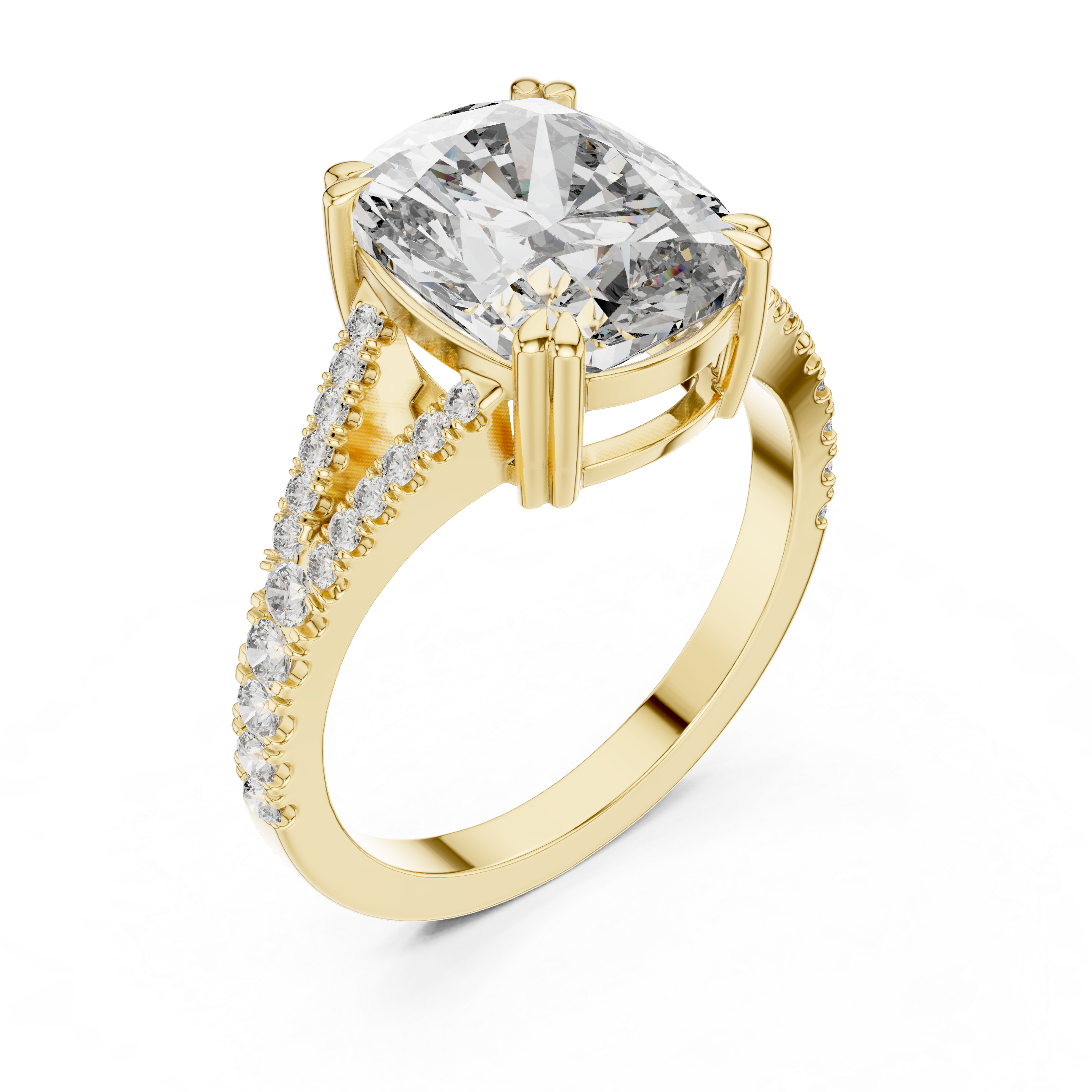 Luxury Split Band Diamond Ring