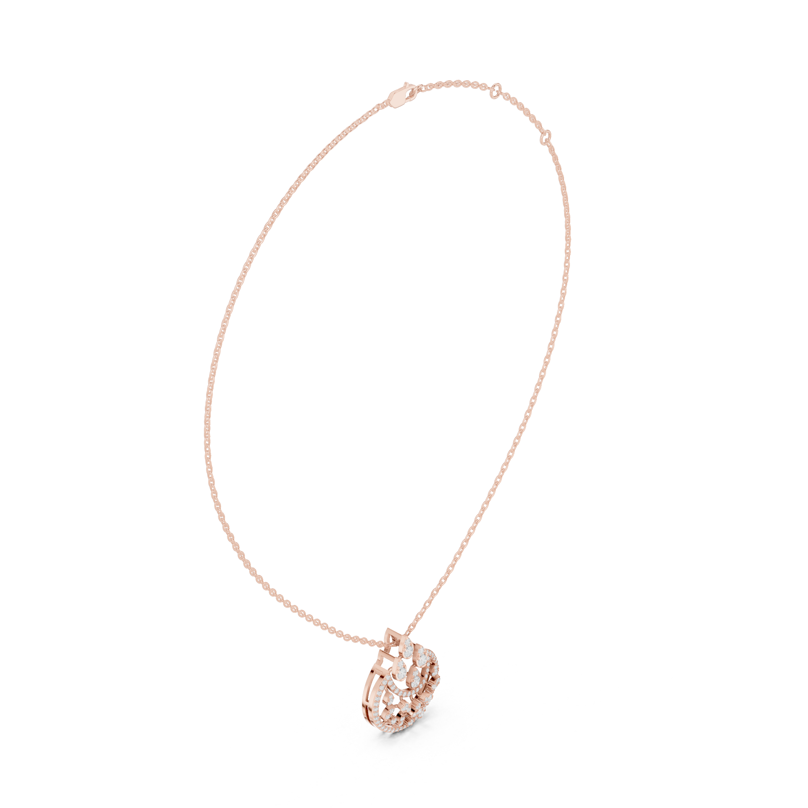 Luxury Floral Drop Pendant