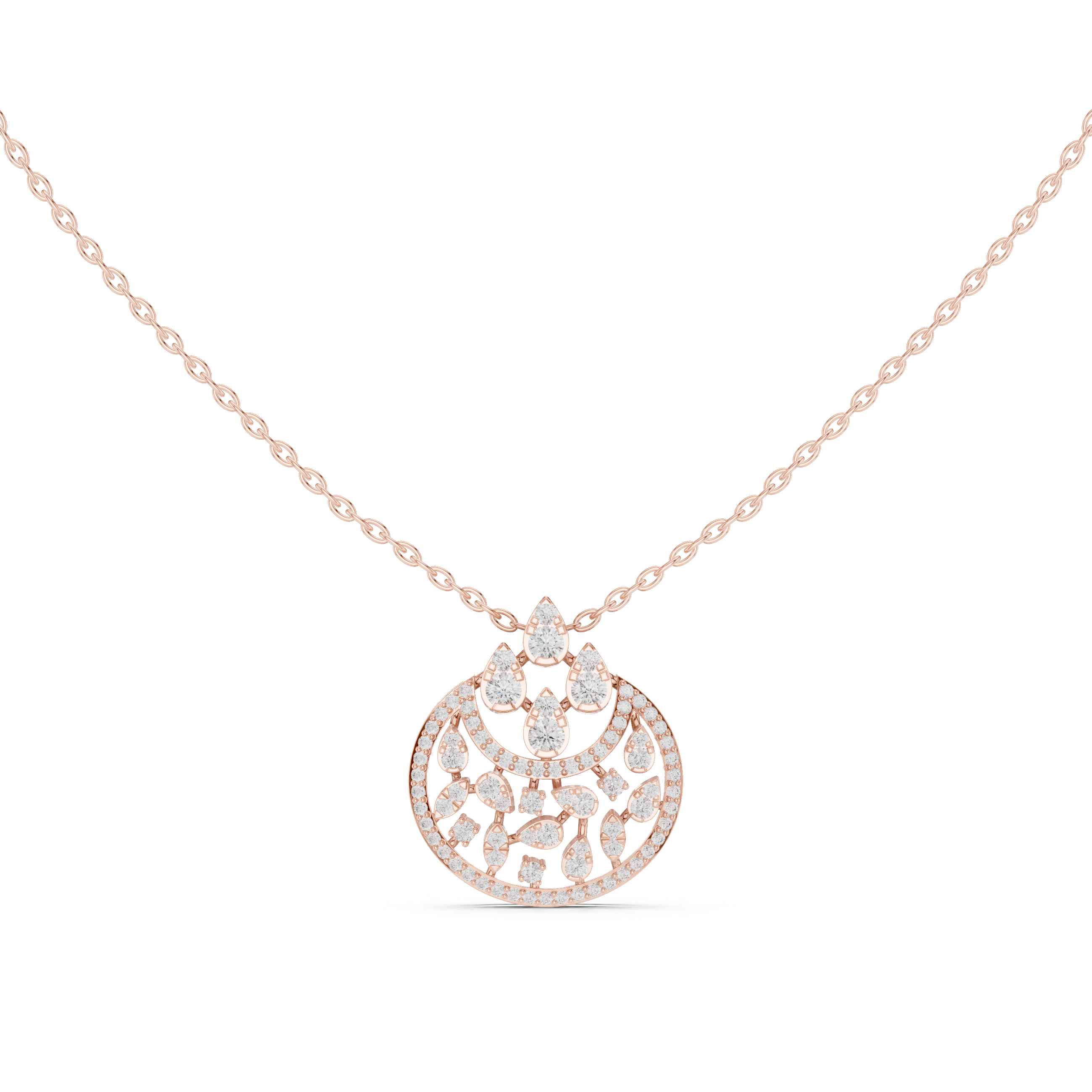 Luxury Floral Drop Pendant