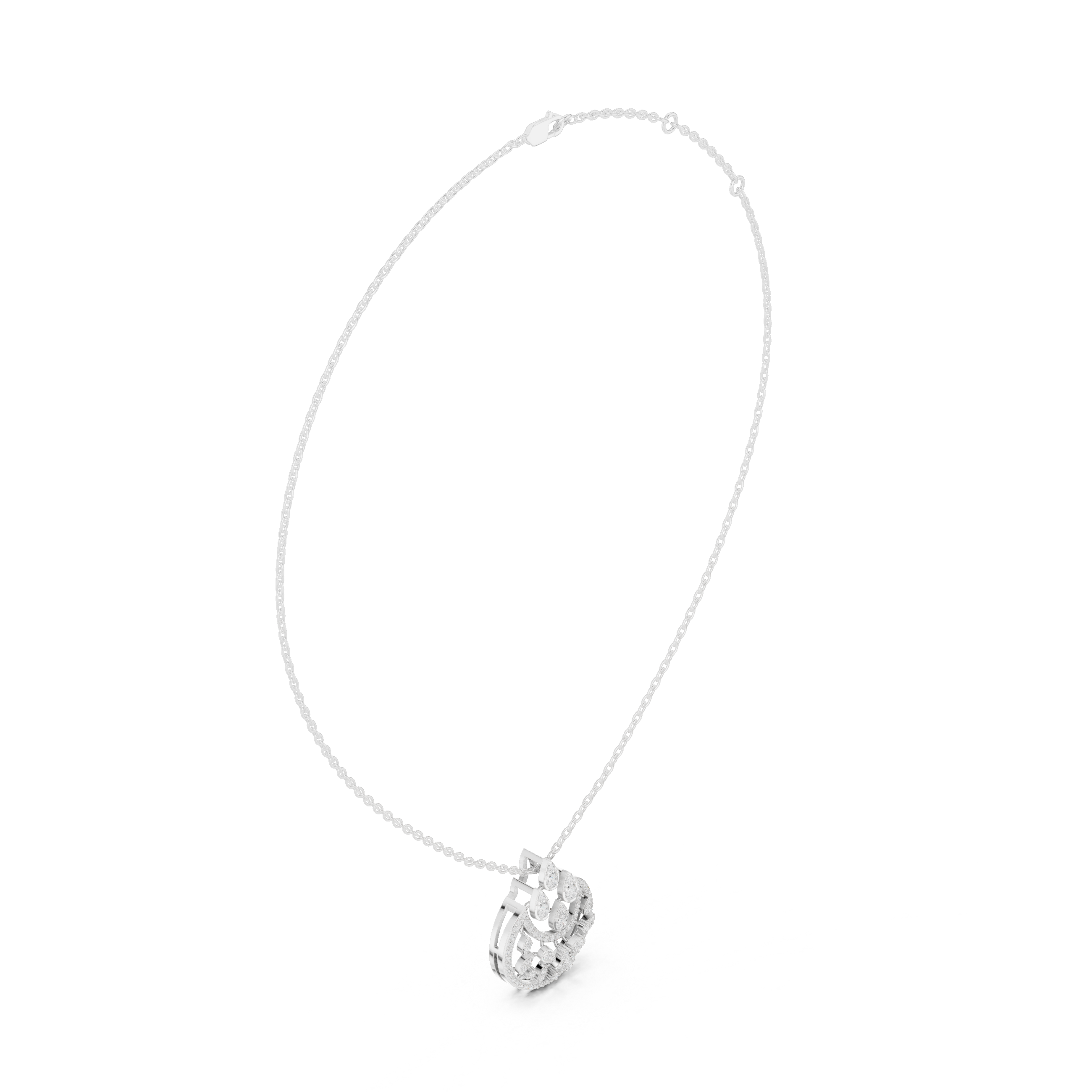 Luxury Floral Drop Pendant