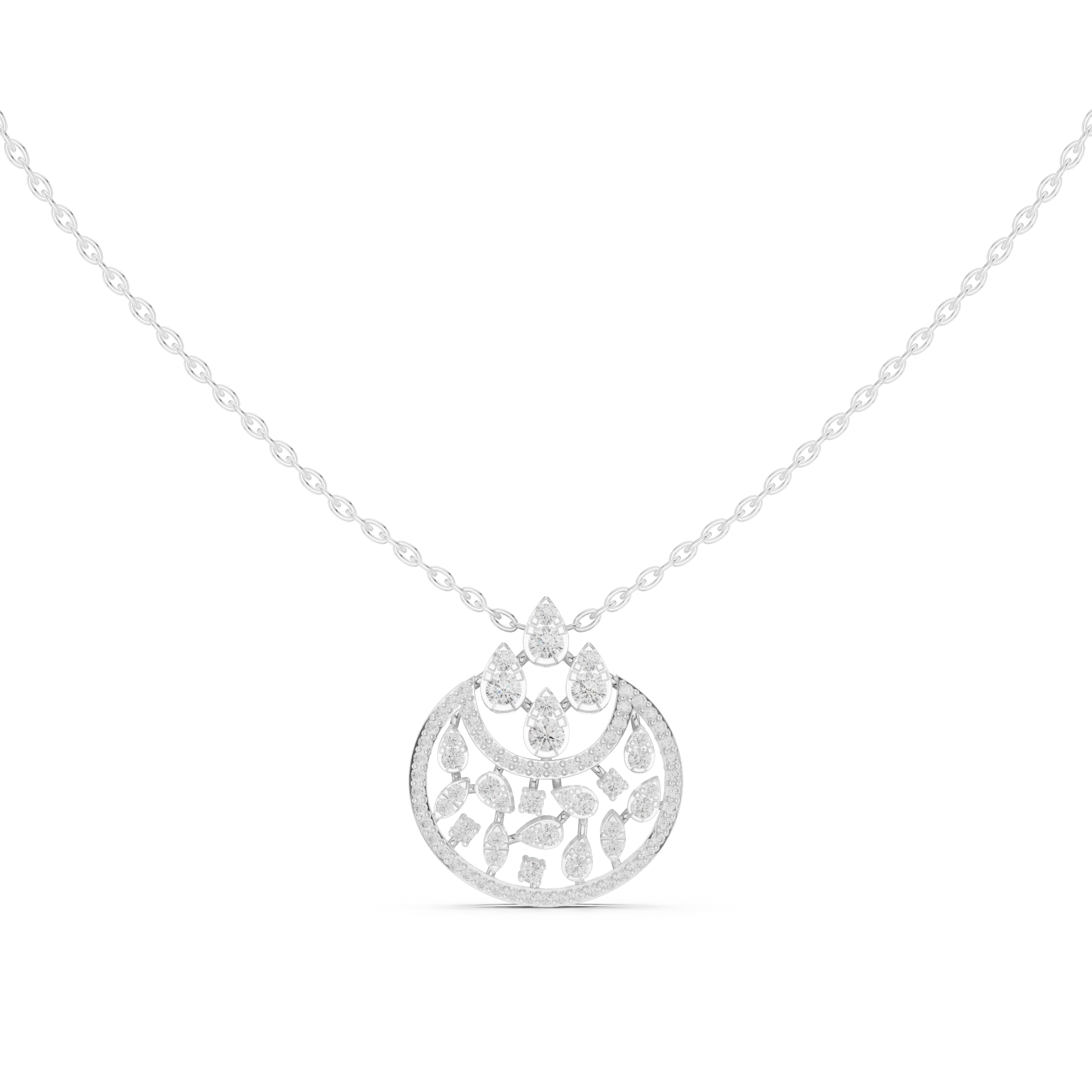 Luxury Floral Drop Pendant