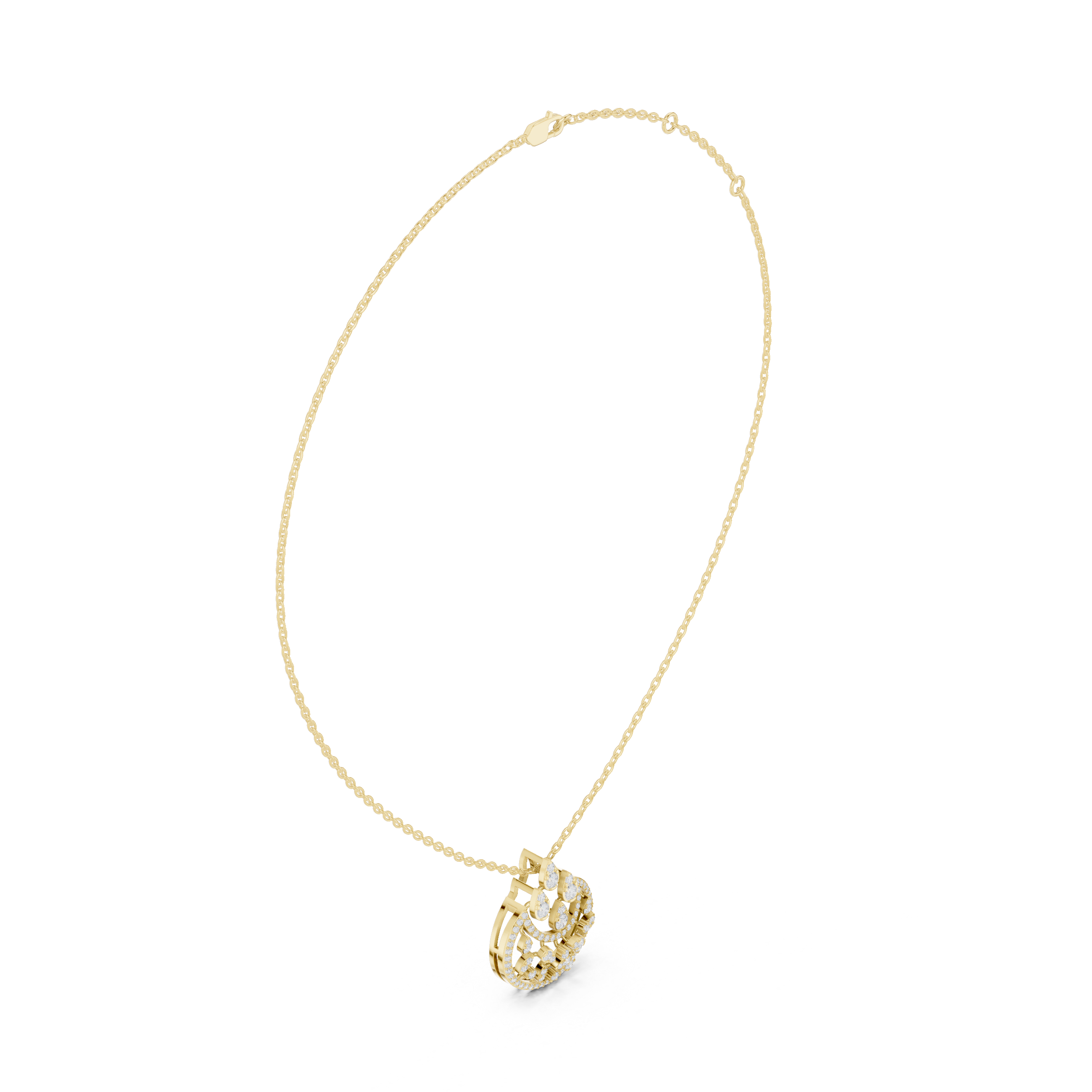 Luxury Floral Drop Pendant