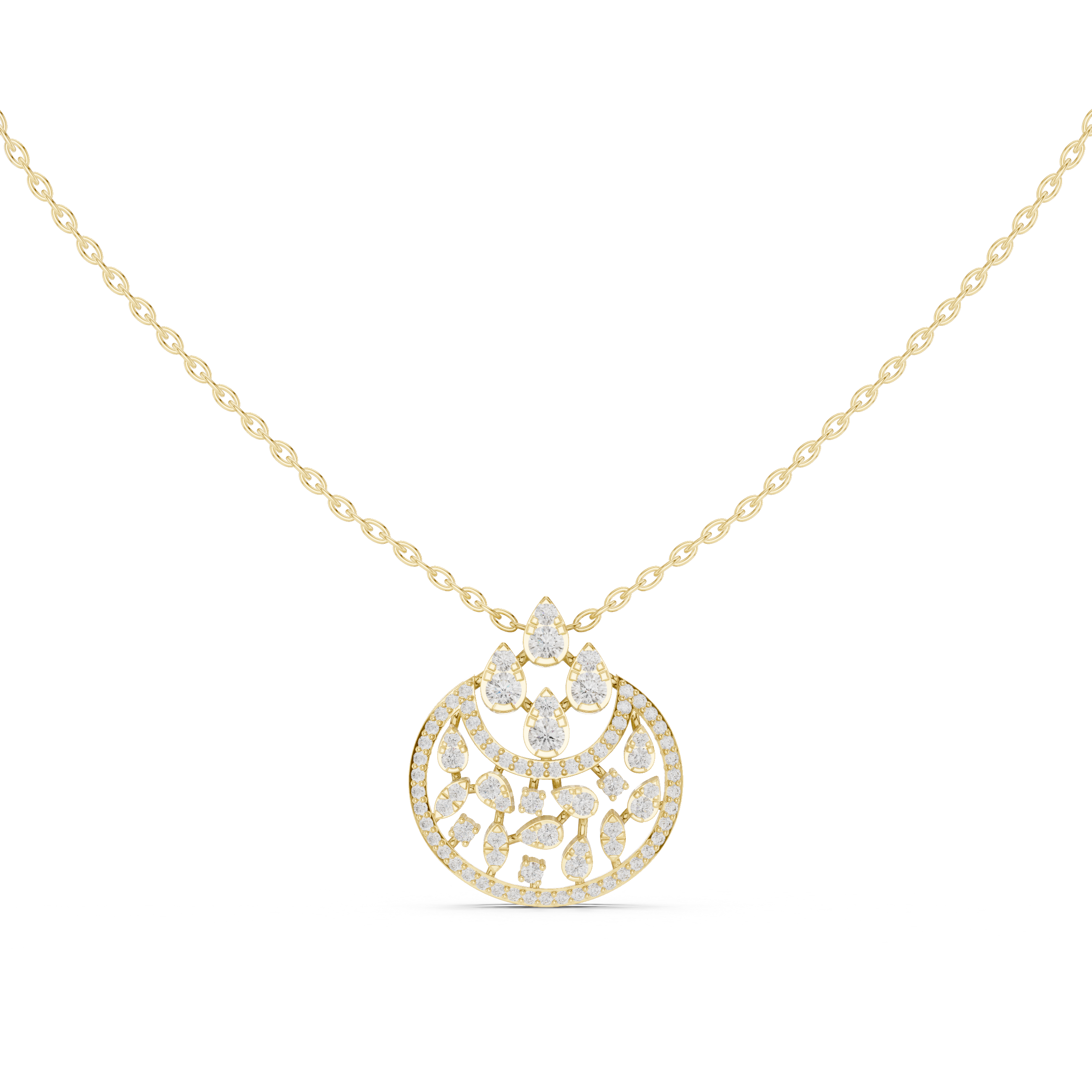 Luxury Floral Drop Pendant