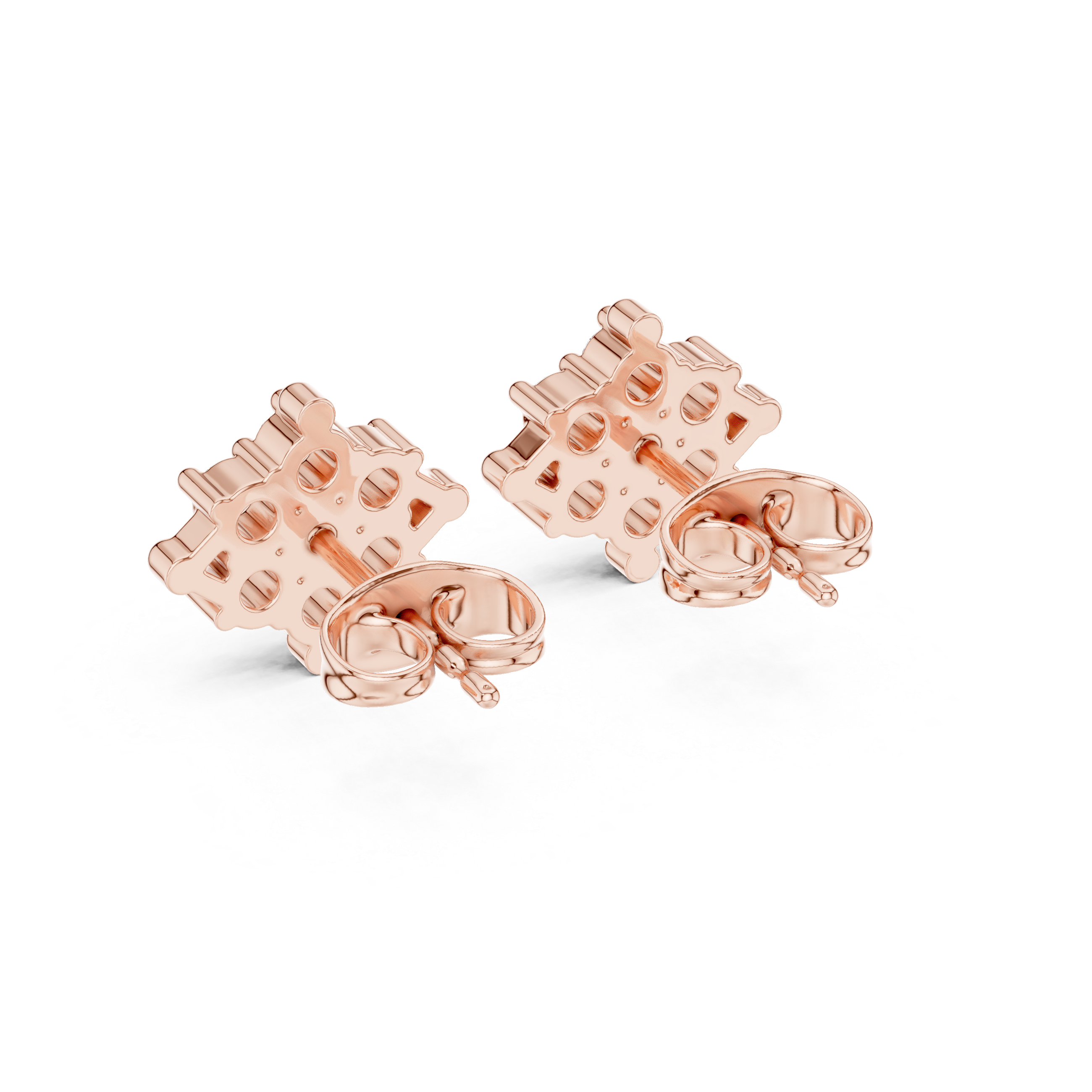 Luxury Cluster Diamond Stud Earrings