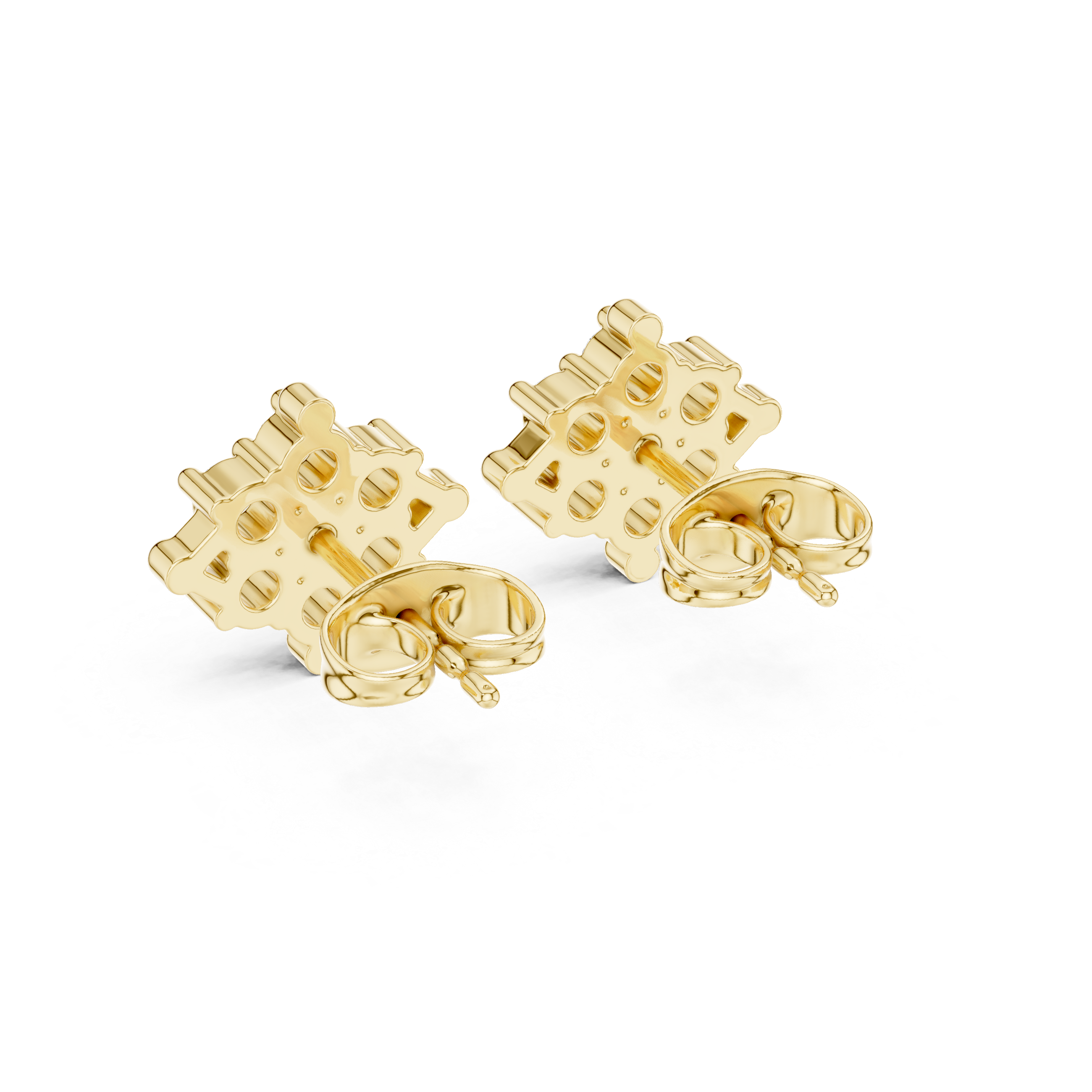 Luxury Cluster Diamond Stud Earrings