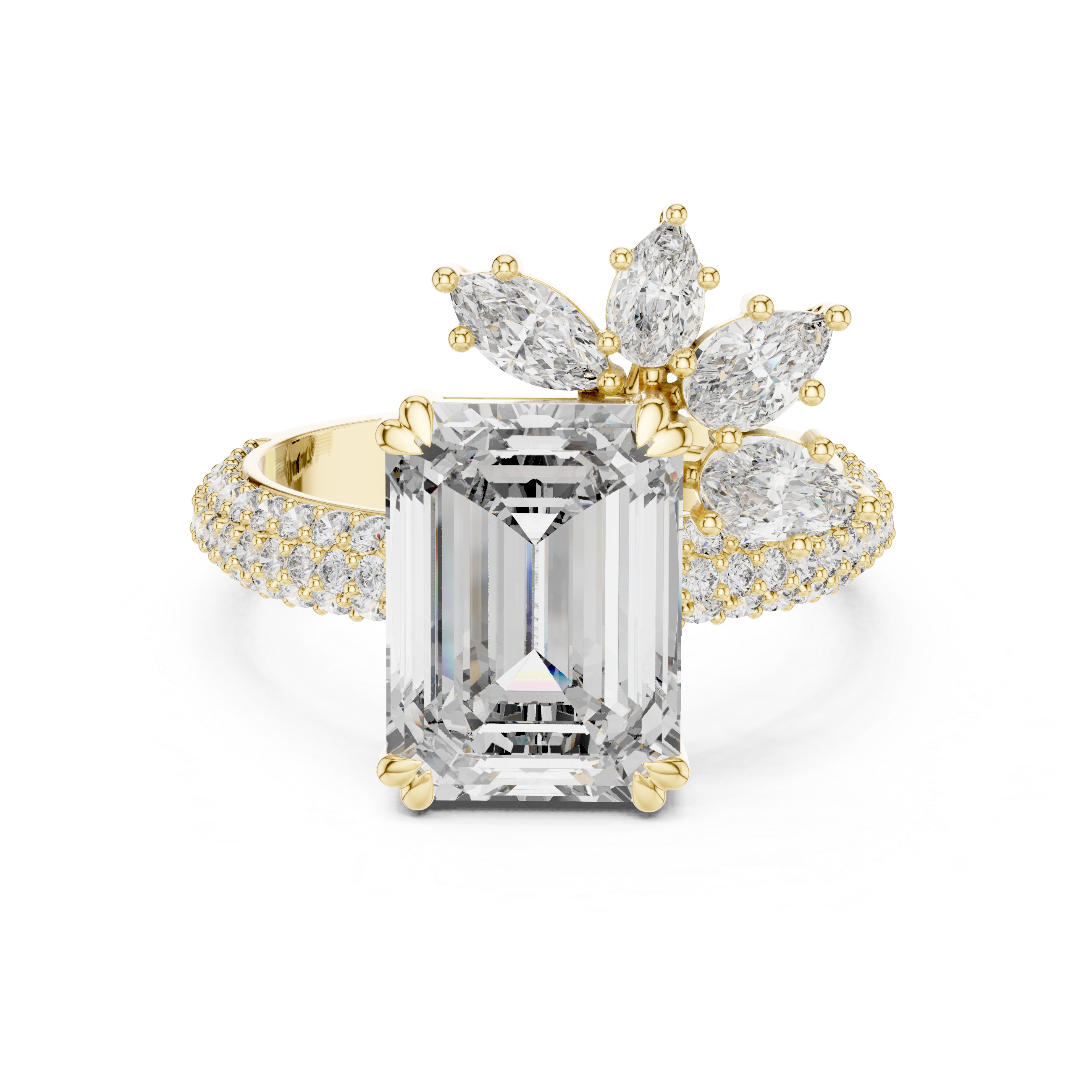 Luxury Emerald Diamond Ring