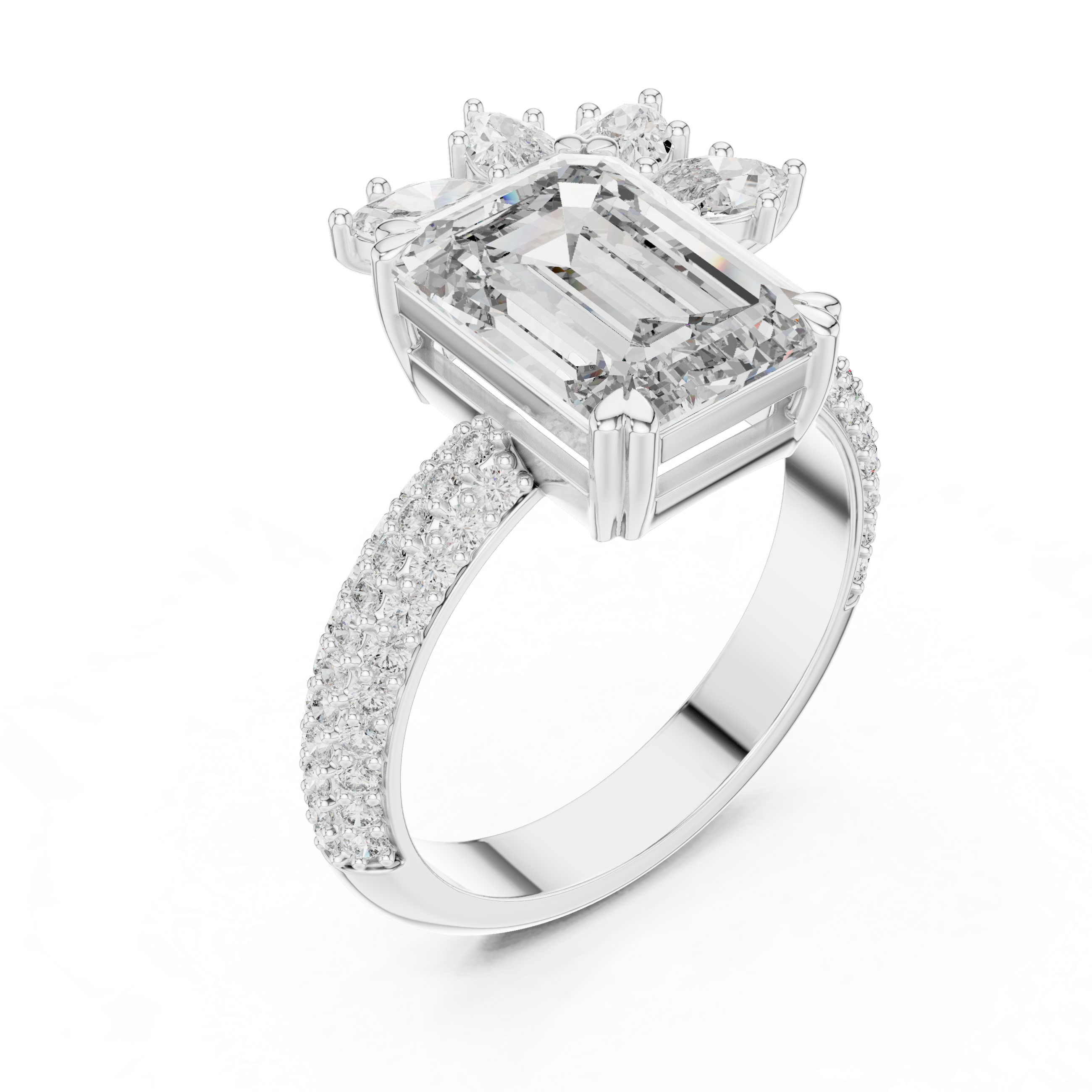 Luxury Emerald Diamond Ring