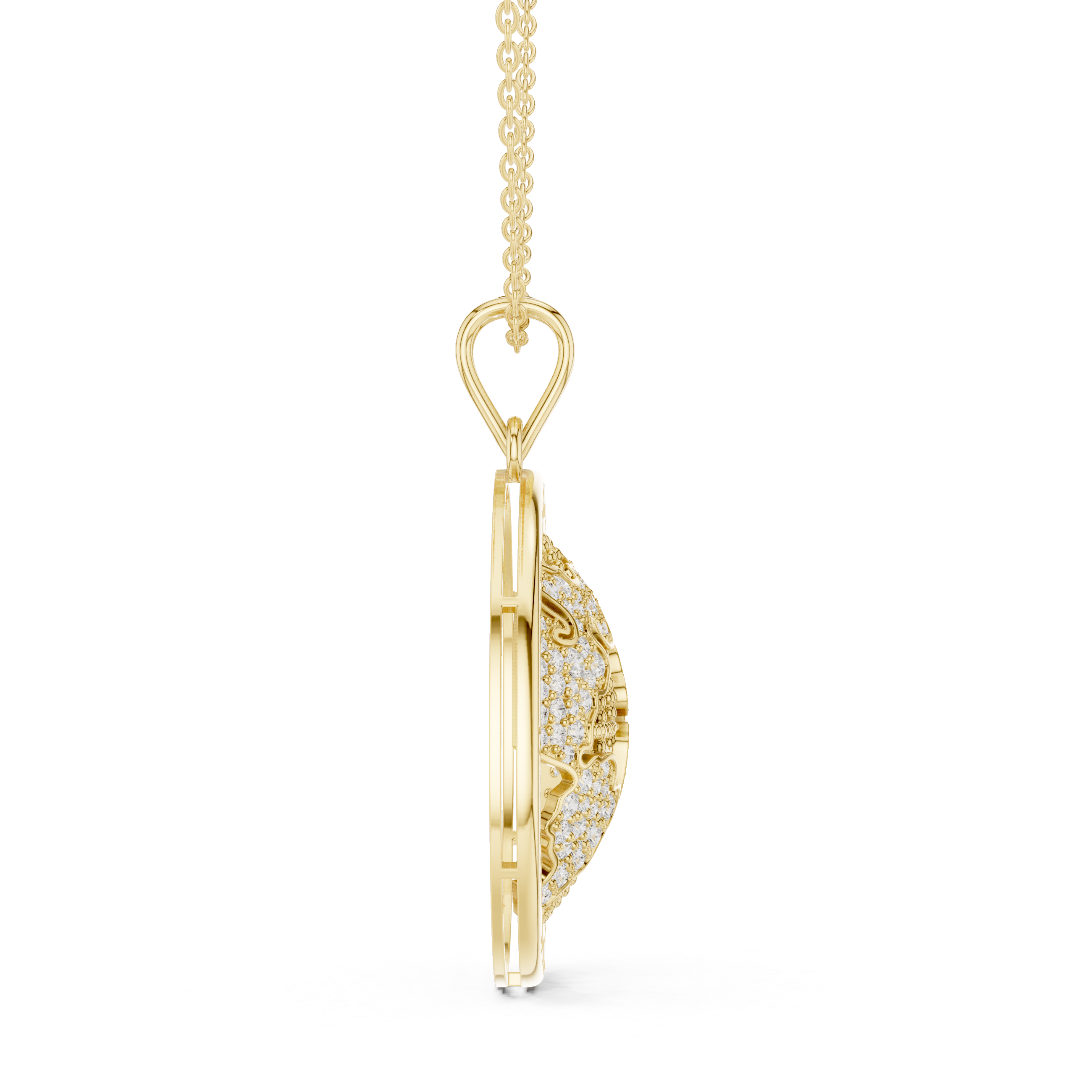 Luxury World Map Pendant
