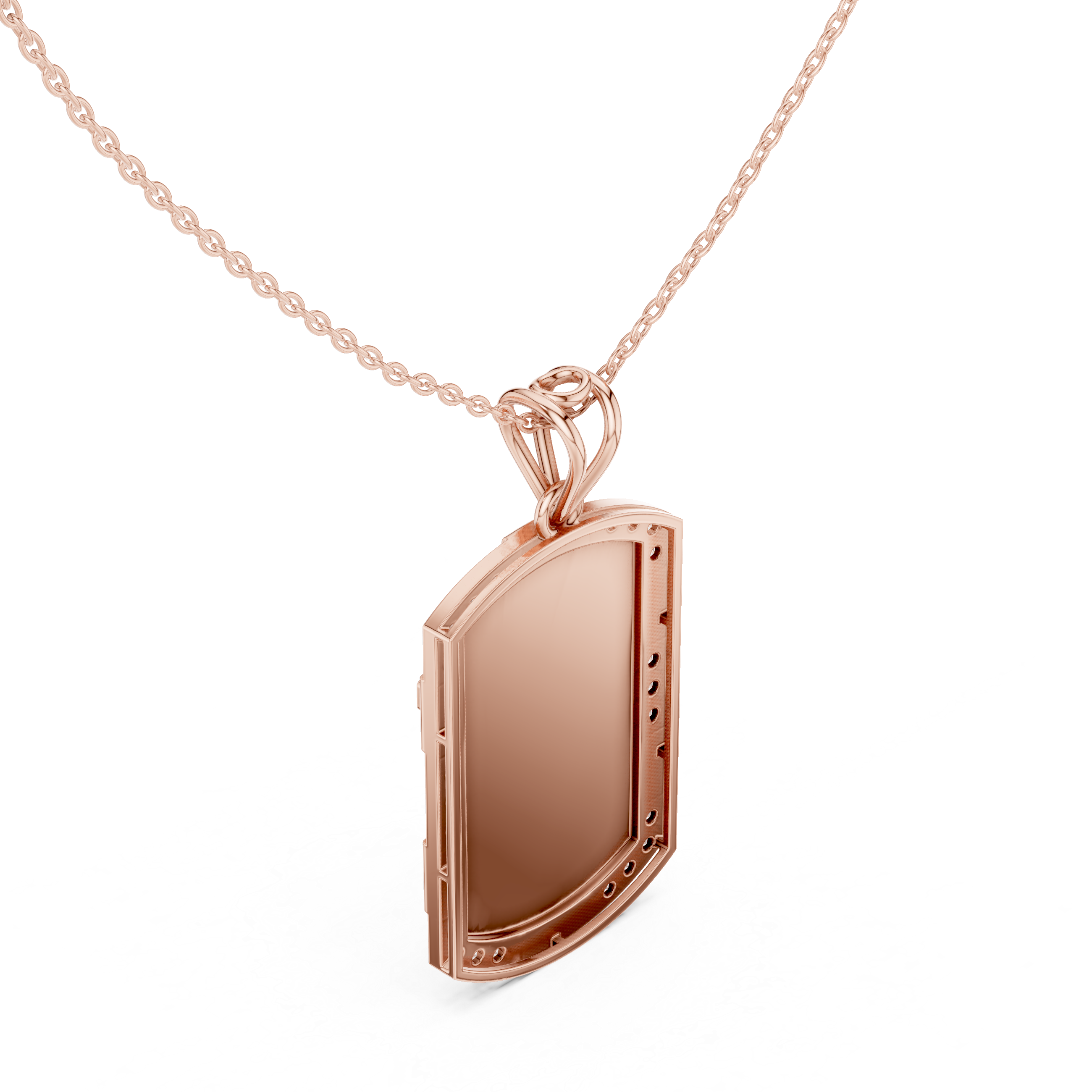 Diamond Cross Tag Pendant